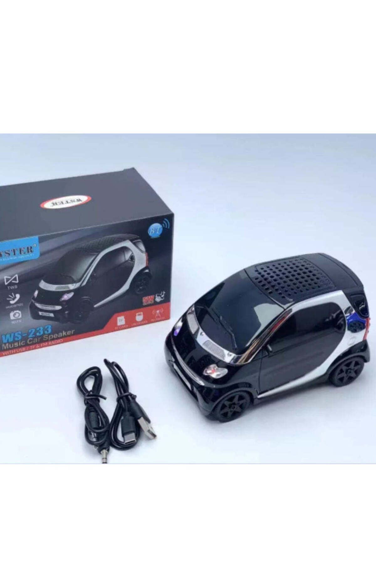 Generic-Portable Bluetooth Speaker with Classic Car Design - Multi-functional Wireless Stereo with Pure Soun 2