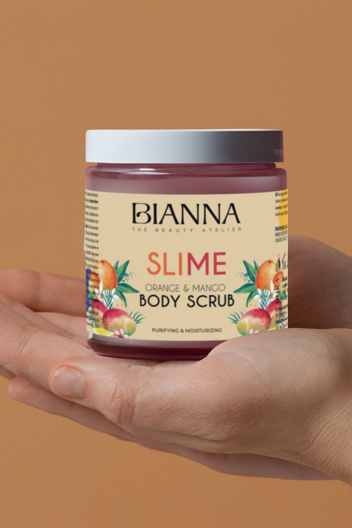 Bianna-Purifying & Moisturizing Slime Body Peeling with Orange & Mango Extract - 260Gr 2