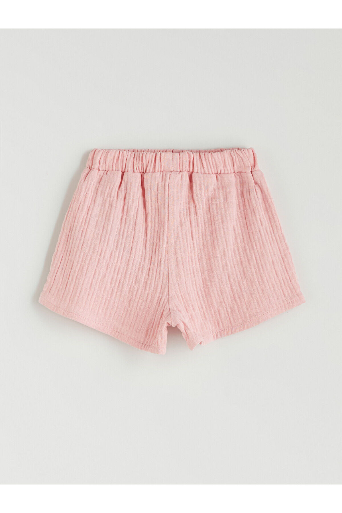 LC Waikiki Pembe Bisiklet Yaka Müslin Kız Bebek Bluz ve Şort 2'li fotoğrafı 7 (önizleme)