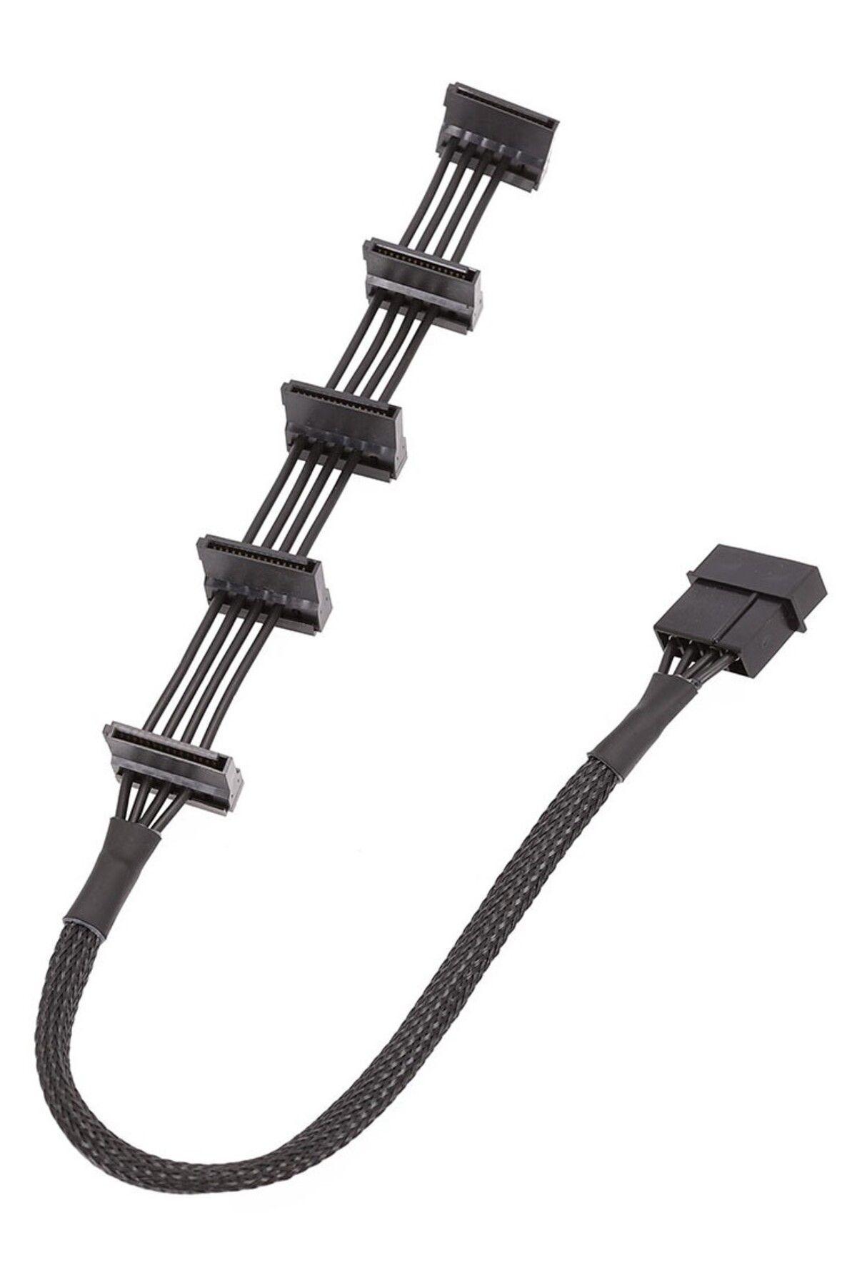 Ninth World-50CM High Quality 1 Pcs Practical Durable PC Server 4 pins IDE Molex 1 to 5 SATA Power Cable Adapter 7