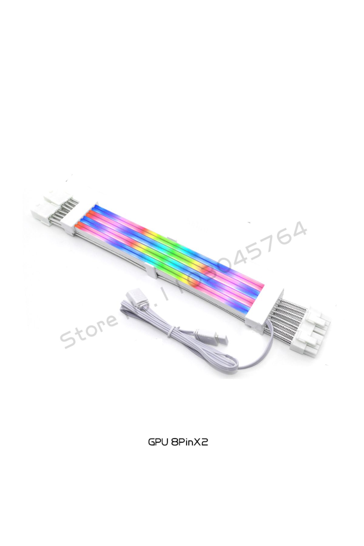 Choice-كابل تمديد وحدة تزويد الطاقة GPU 8PinX2 RGB Strimer Plus Not Lian Li ATX 24Pin PCI-E 8Pin Soft Silicone Benda 1