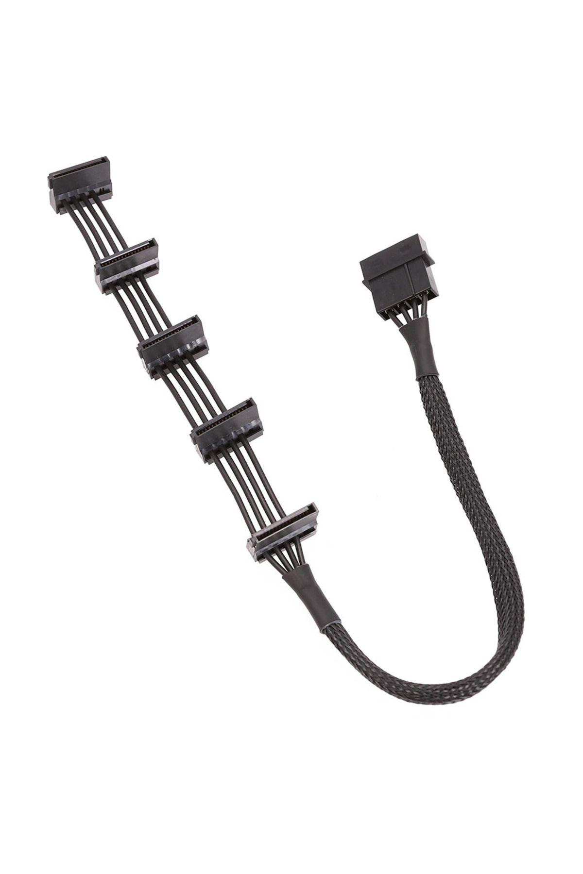 Ninth World-50CM High Quality 1 Pcs Practical Durable PC Server 4 pins IDE Molex 1 to 5 SATA Power Cable Adapter 3