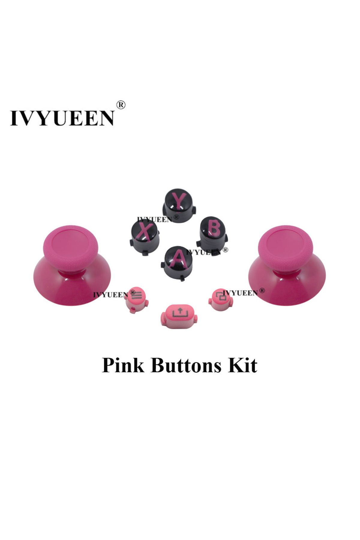 Choice-Pink IVYUEEN for XBox Series X S Core Controller Thumbsticks ABXY View Menu Share Buttons Mod Kit Re 1