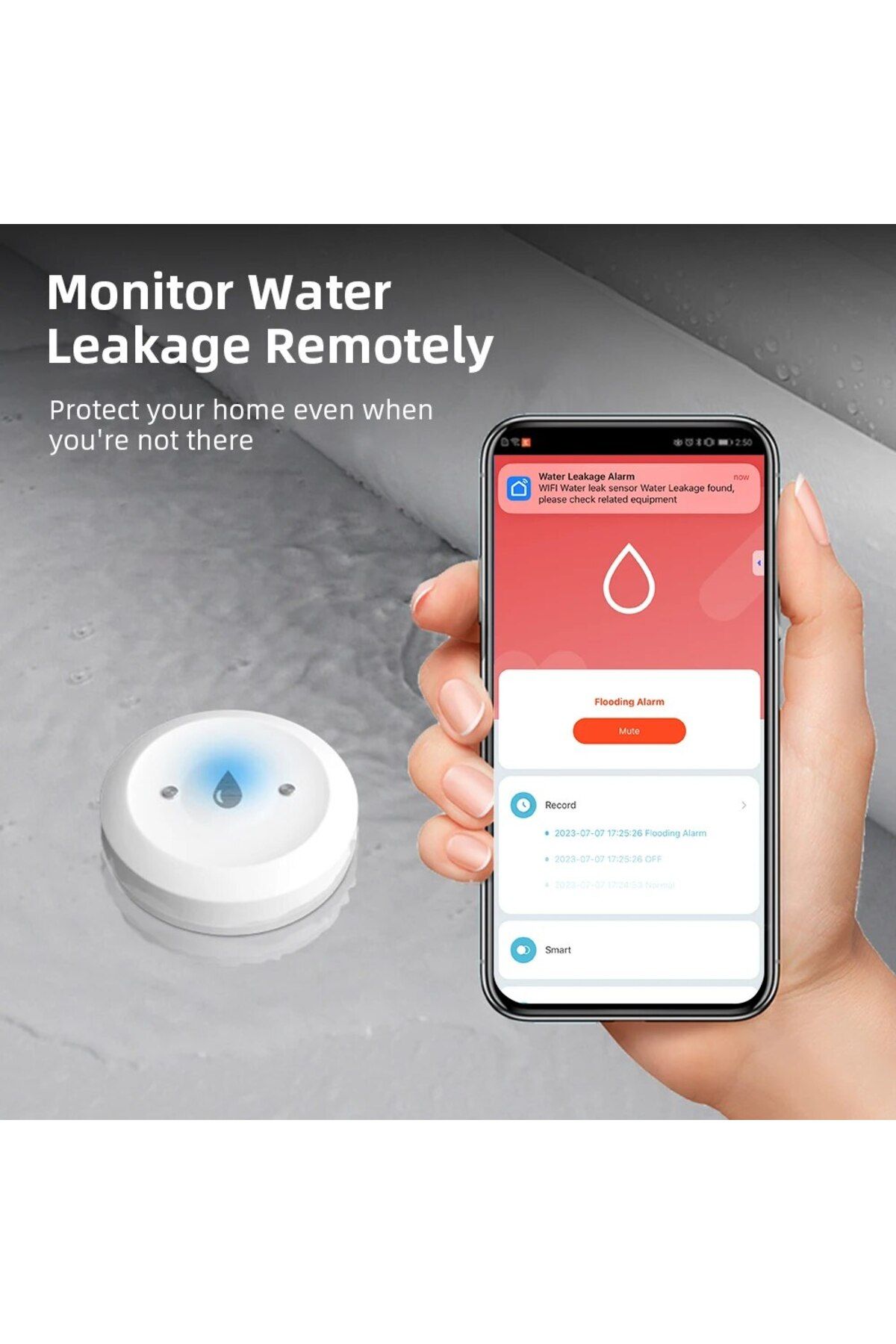 Choice-898EZ zigbee Zigbee Water Leak Detector Water Flood Sensor Alert Overflow Water Leakage Sensor for K 3