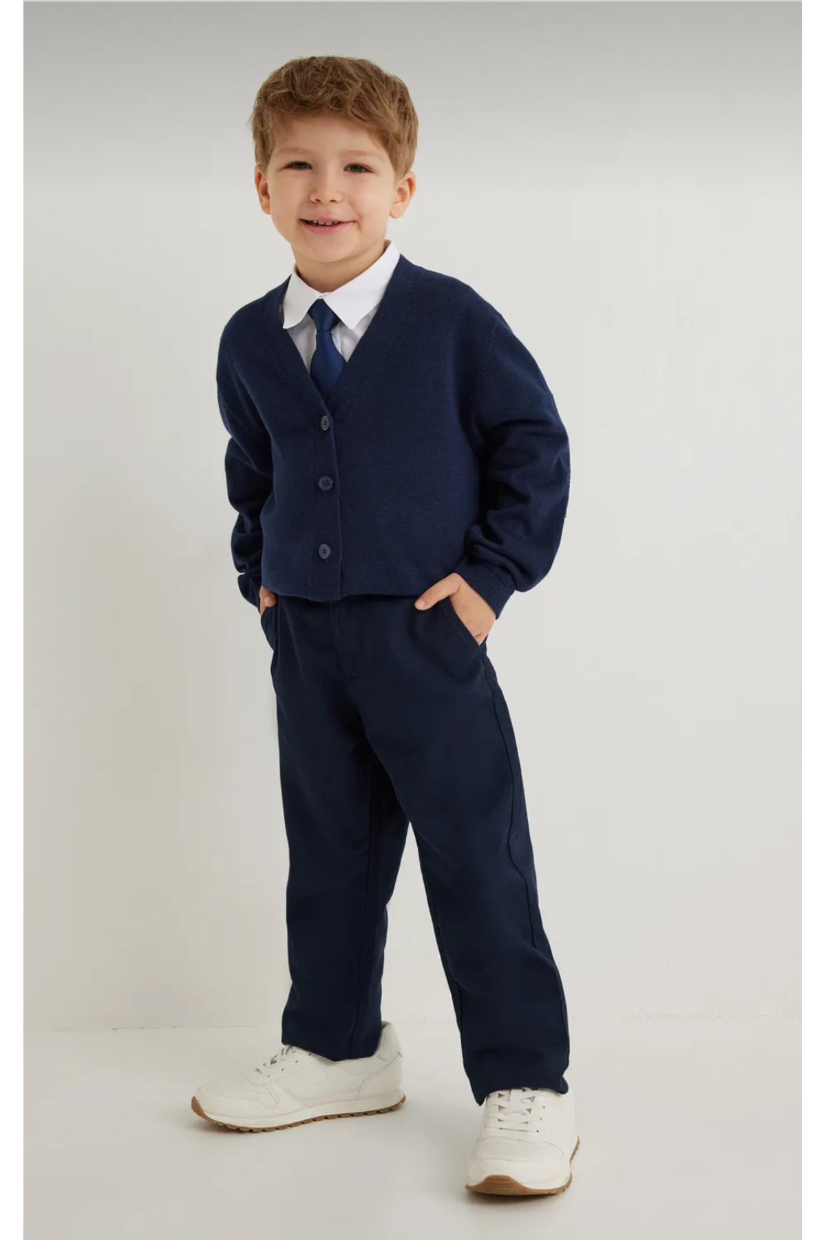 ASL GOLF CLUB Boys' School Pants | Gabardine Fabric | Elastic Adjustable Waist | Straight Cut 6‑15 Years