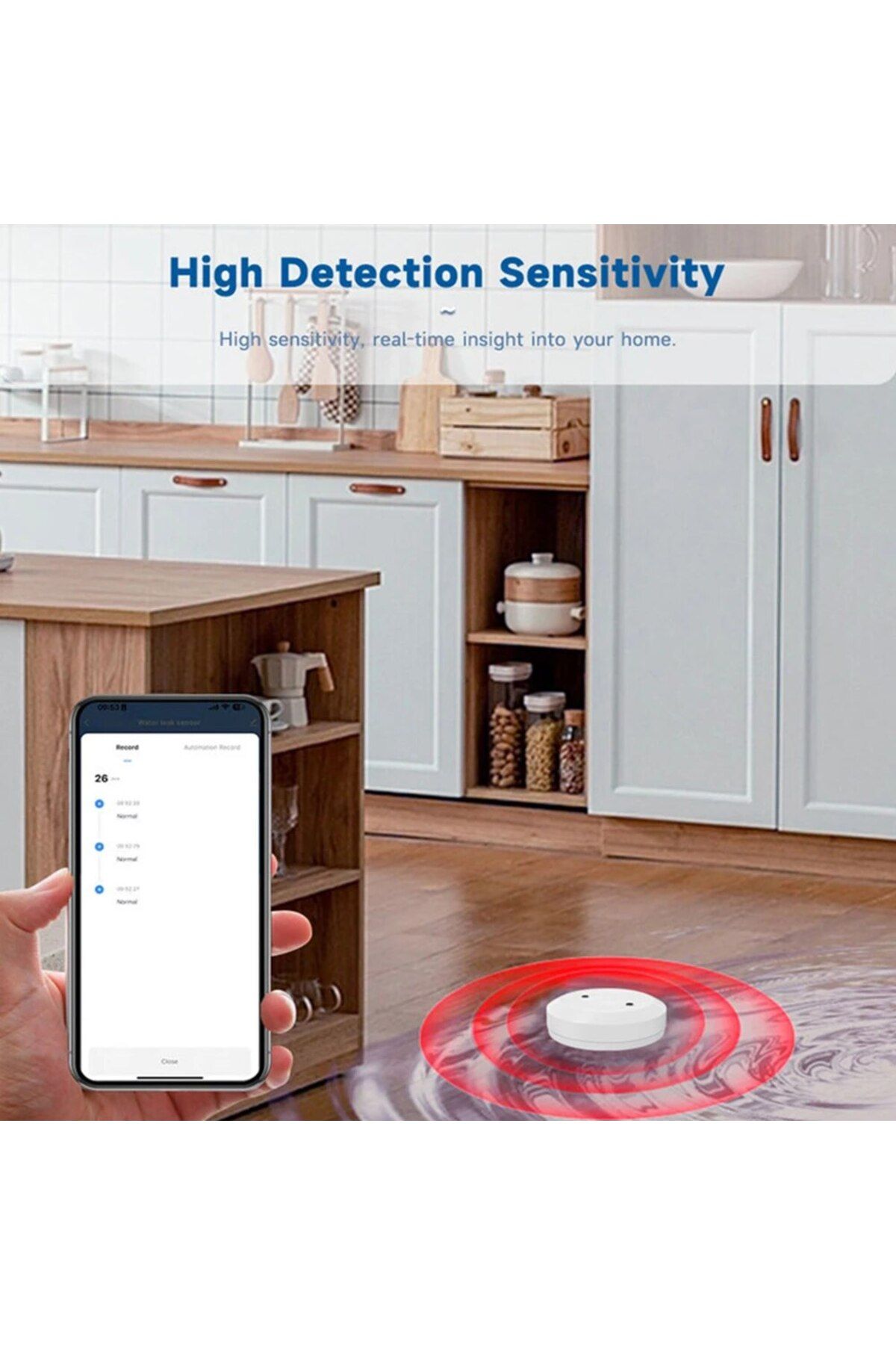 Choice-898EZ zigbee Zigbee Water Leak Detector Water Flood Sensor Alert Overflow Water Leakage Sensor for K 4