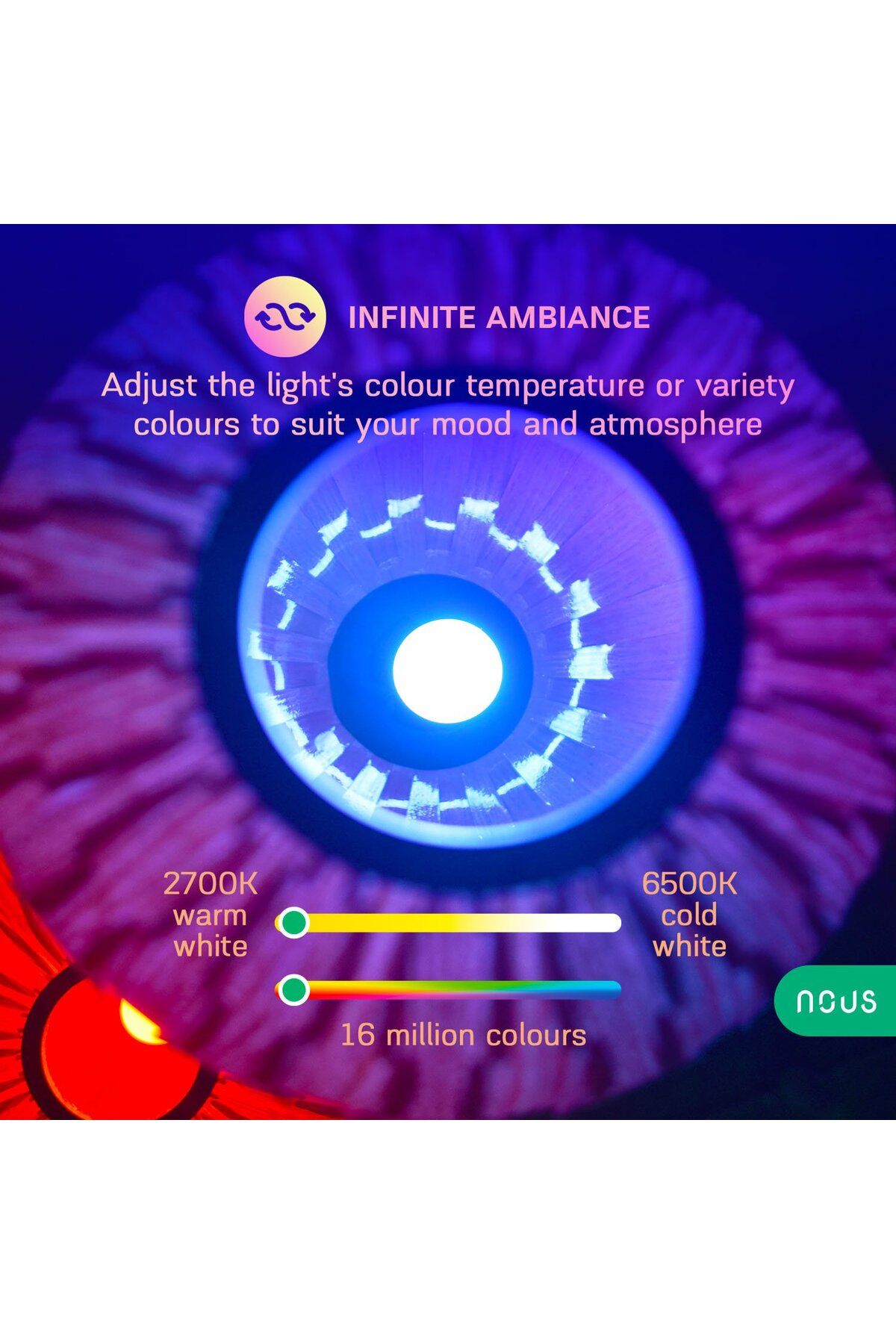 Nous-Smart P3Z ZigBee RGB LED Bulb, E27, App Control 3