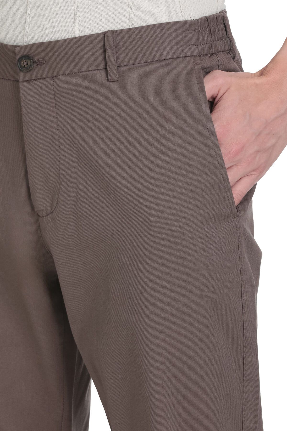 Hatemoğlu-Mink Relaxed Cut Cotton Jogger Pants with Side Pockets 4