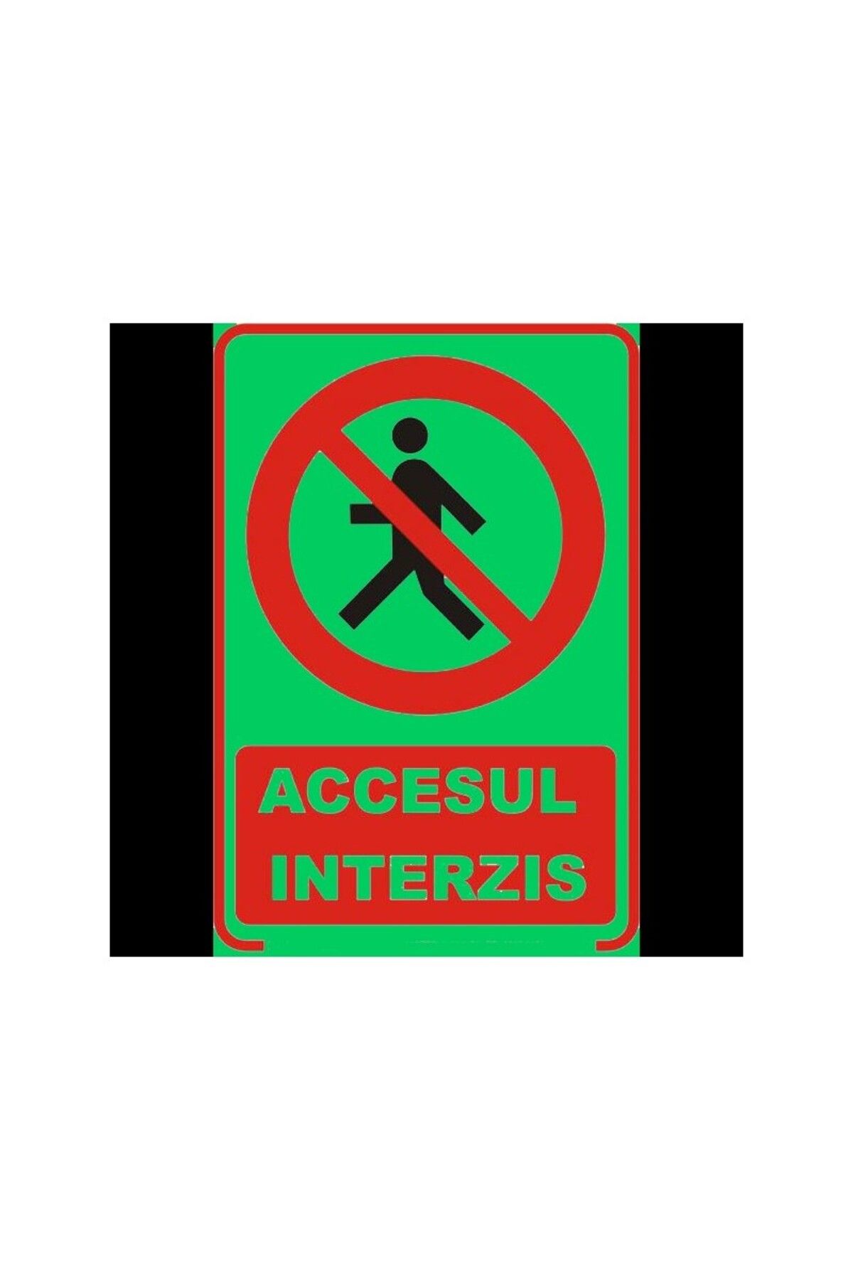 OEM-Indicator fosforescent Acces interzis, A4 1
