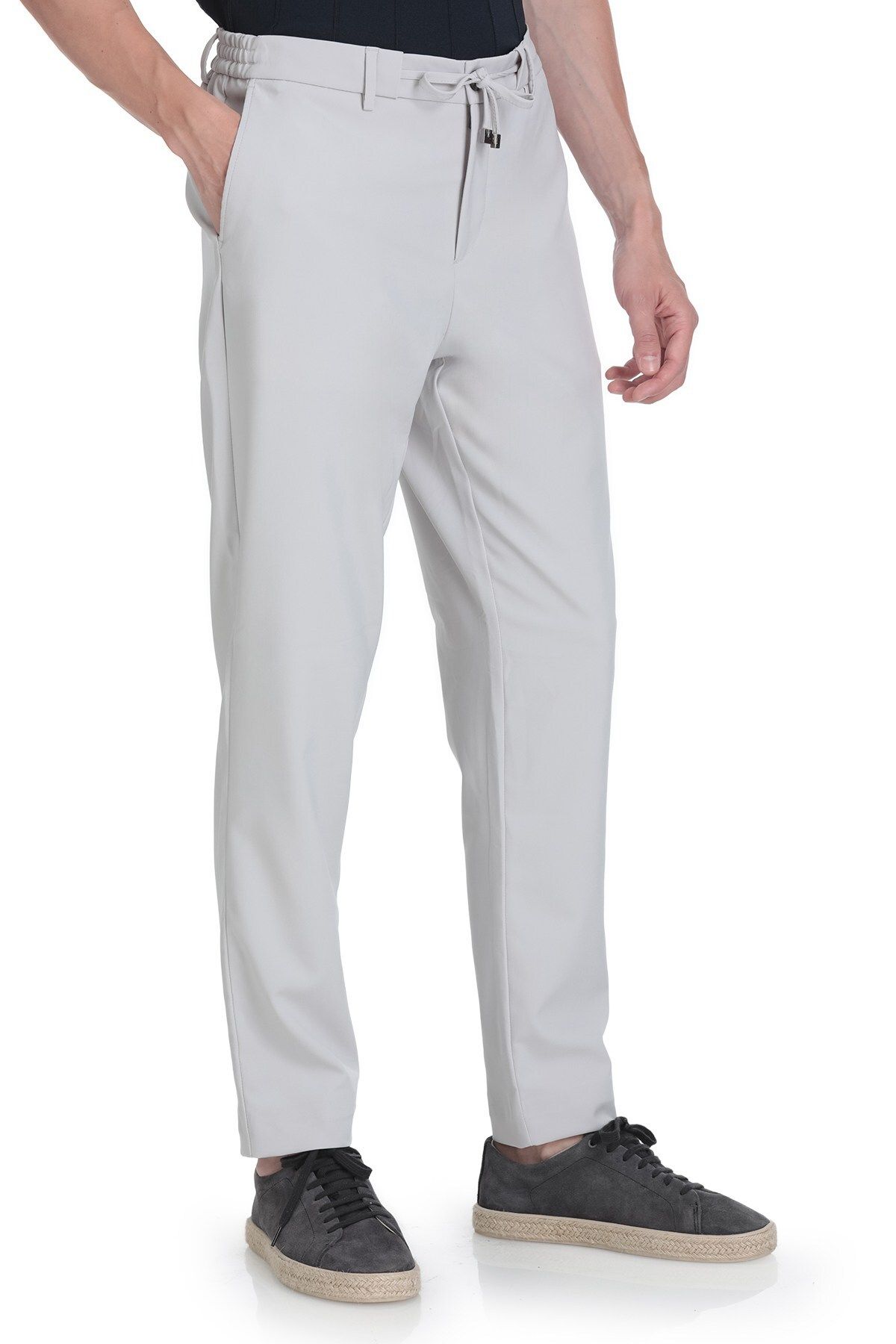 Hatemoğlu-Stone Relaxed Cut Jogger Pants with Side Pockets 1