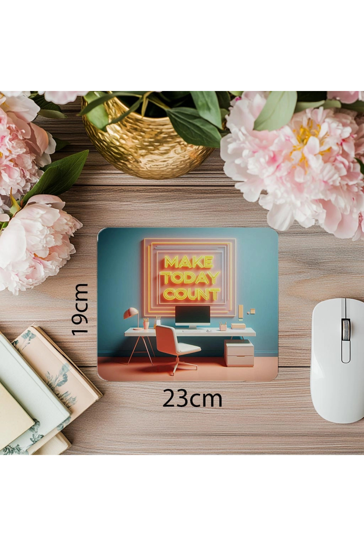Luluyen-Inspired Design Mousepad – Make Today Count - 19X23 cm 2 mm Rectangle Imported Printed Mouse Pad 1