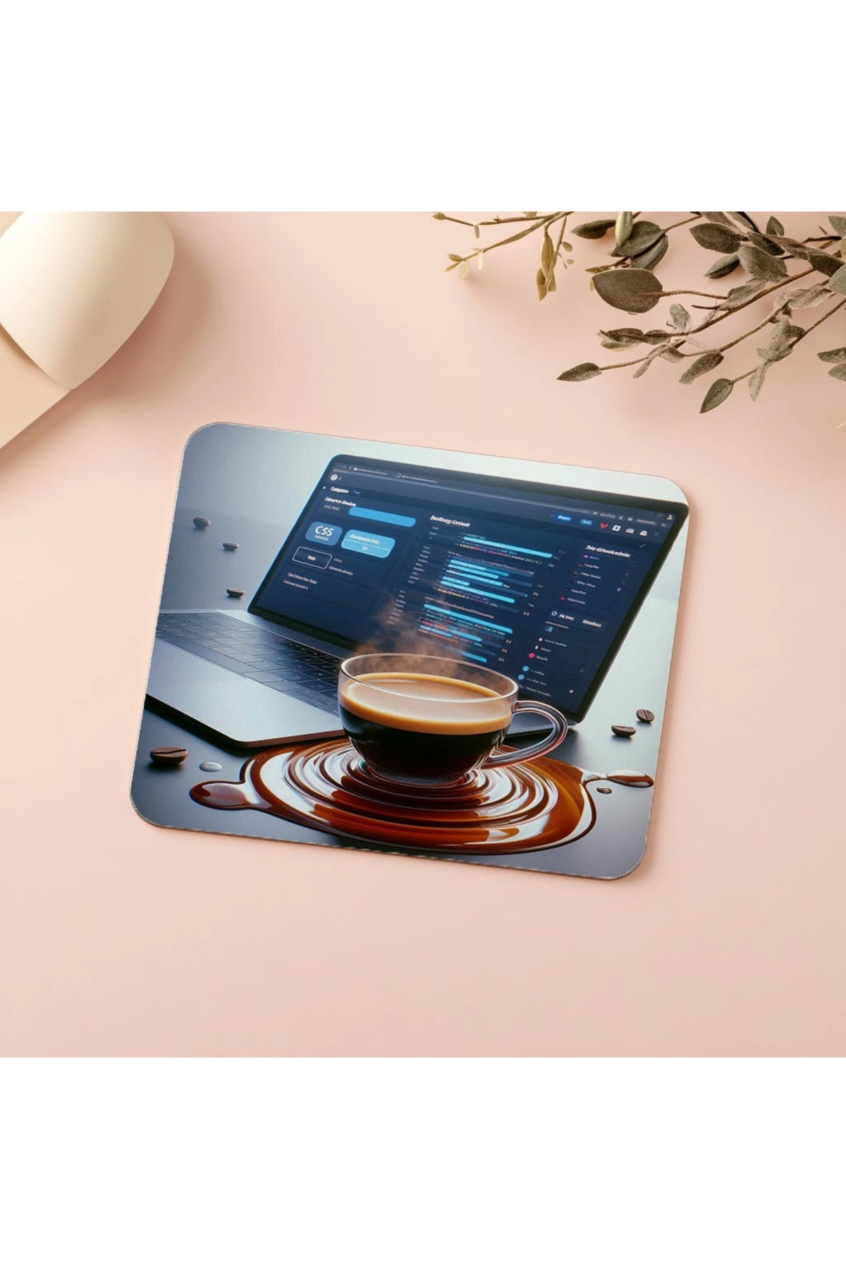 Luluyen-Realistic Illuminated Code Ambient Mousepad - 19X23 cm 2 mm Rectangle Imported Printed Mouse Pad 5