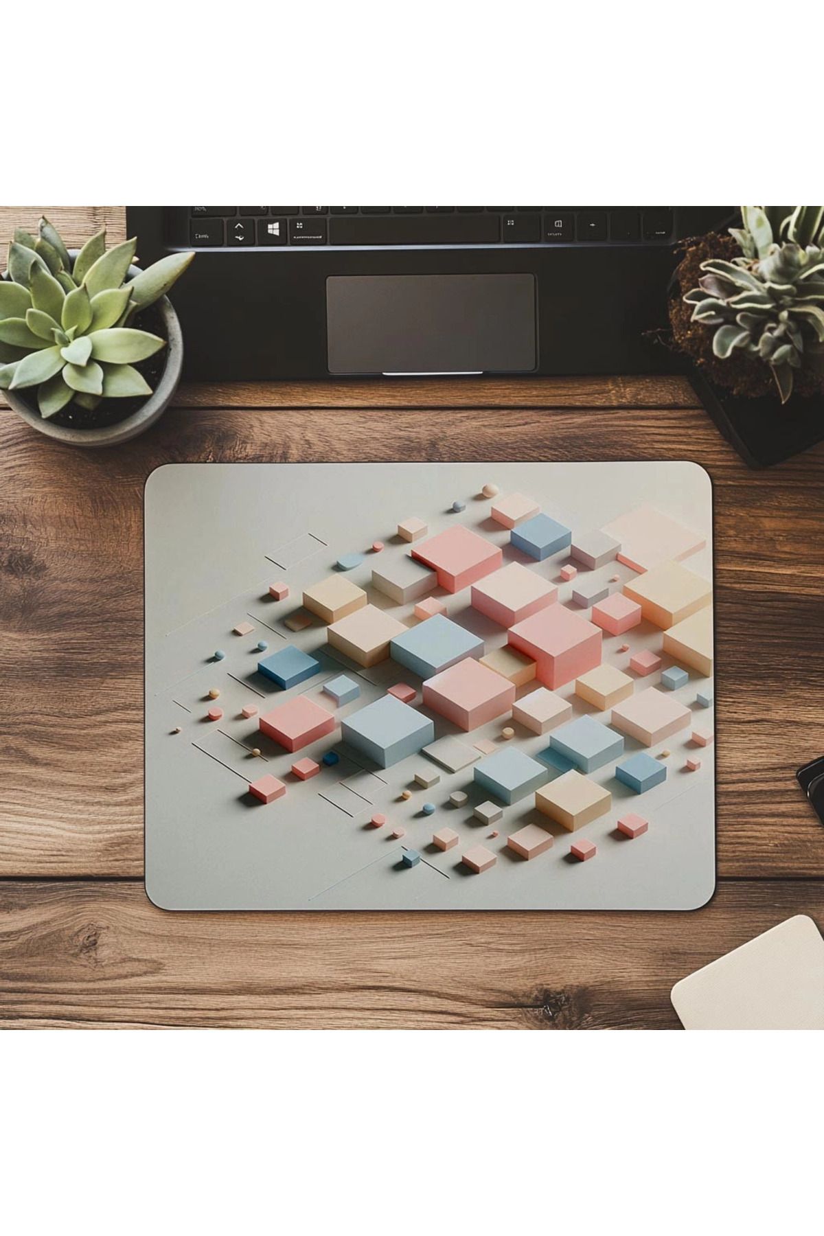 Luluyen-Simple and Cool Square Array Mouse Pad - 19X23 cm 2 mm Rectangle Imported Printed Mouse Pad 7
