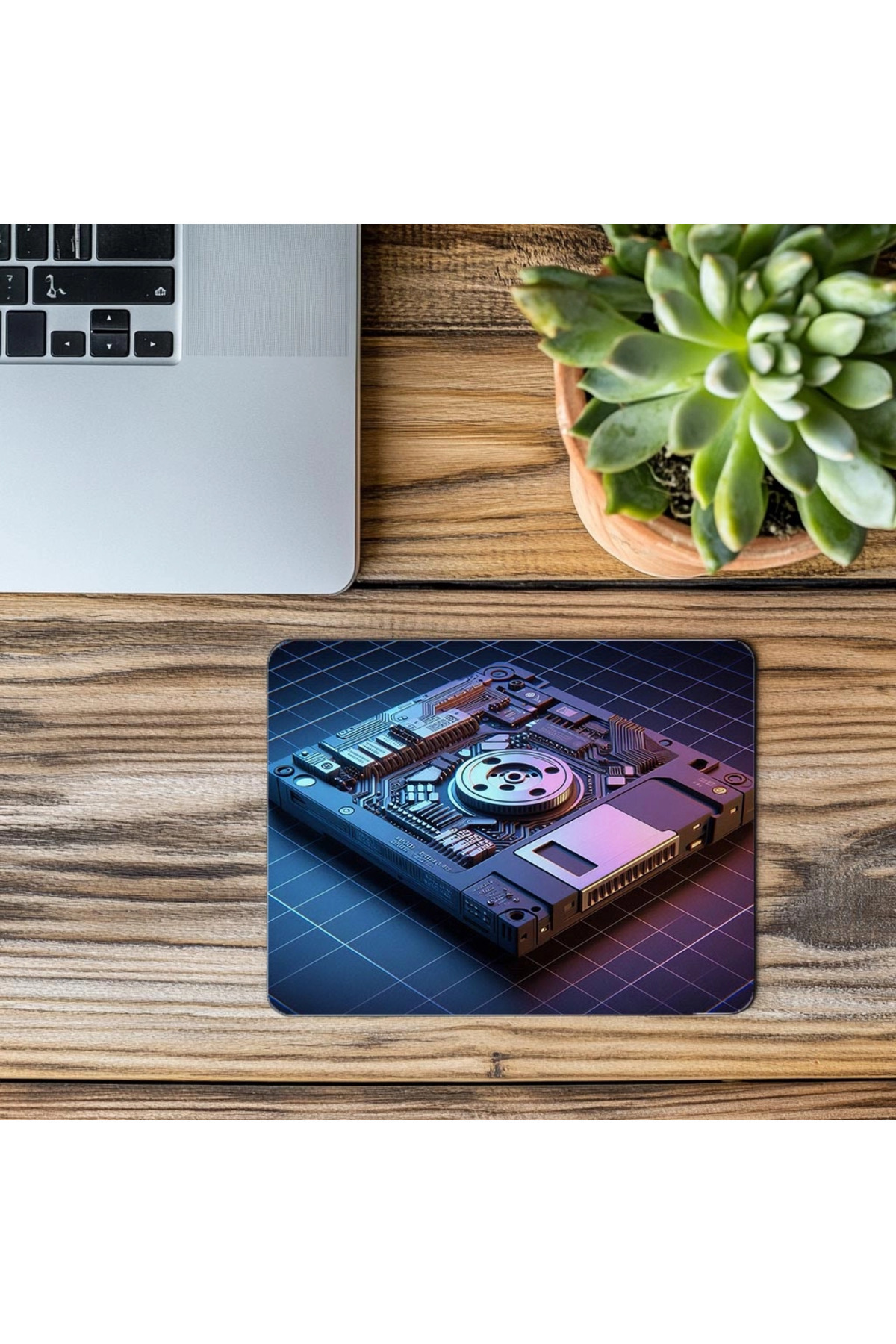 Luluyen-Semi-Inserted Floppy Mousepad – Retro Drive - 19X23 cm 2 mm Rectangular Imported Printed Mouse Pad 3