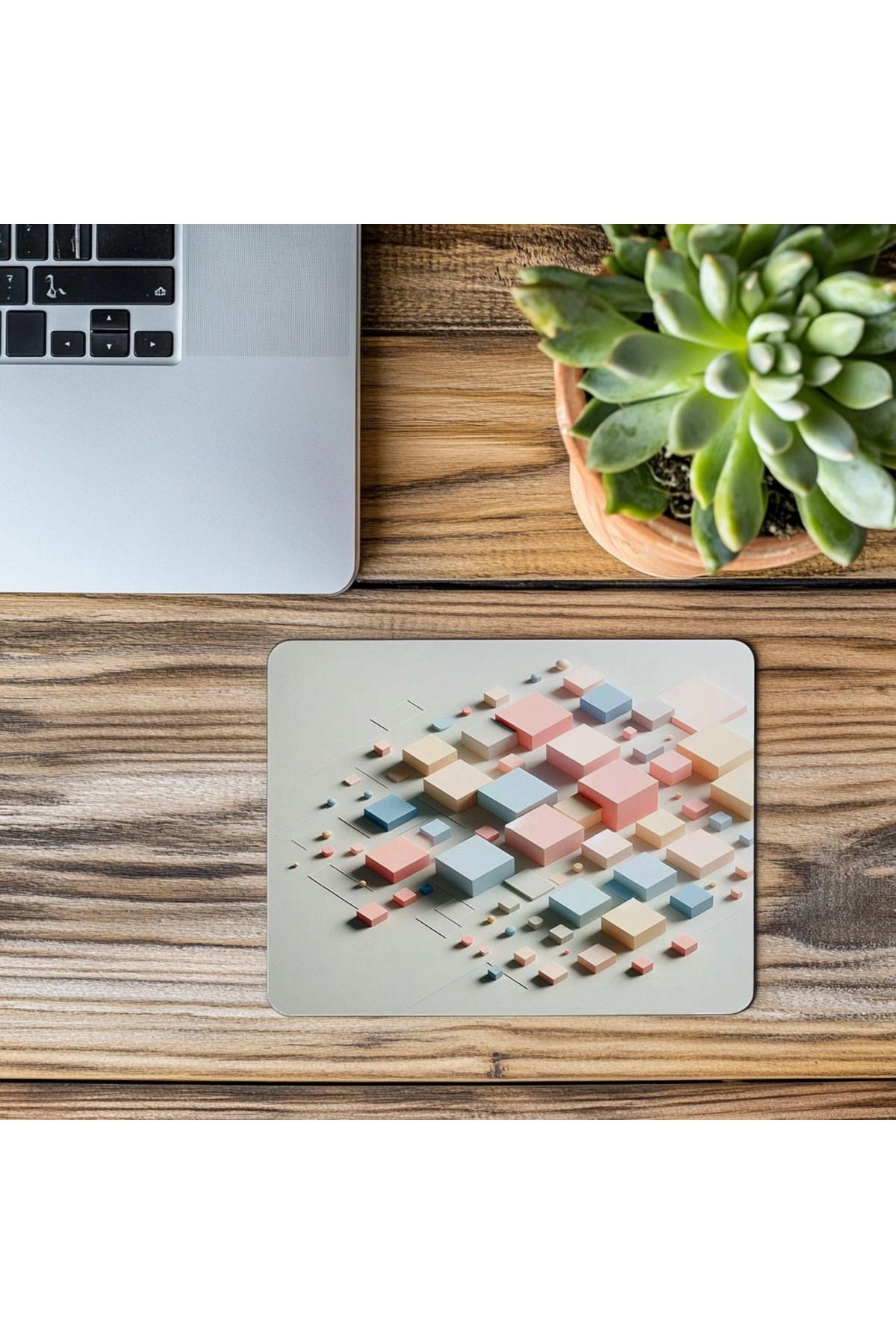 Luluyen-Simple and Cool Square Array Mouse Pad - 19X23 cm 2 mm Rectangle Imported Printed Mouse Pad 3
