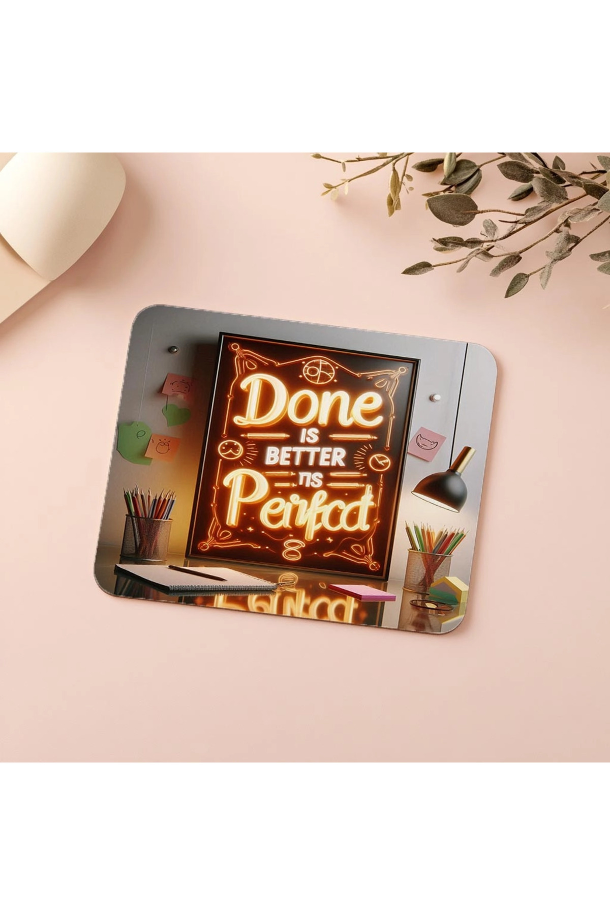 Luluyen-Finish Instead of Perfection! Mousepad Design - 19X23 cm 2 mm Rectangle Imported Printed Mouse Pad 5