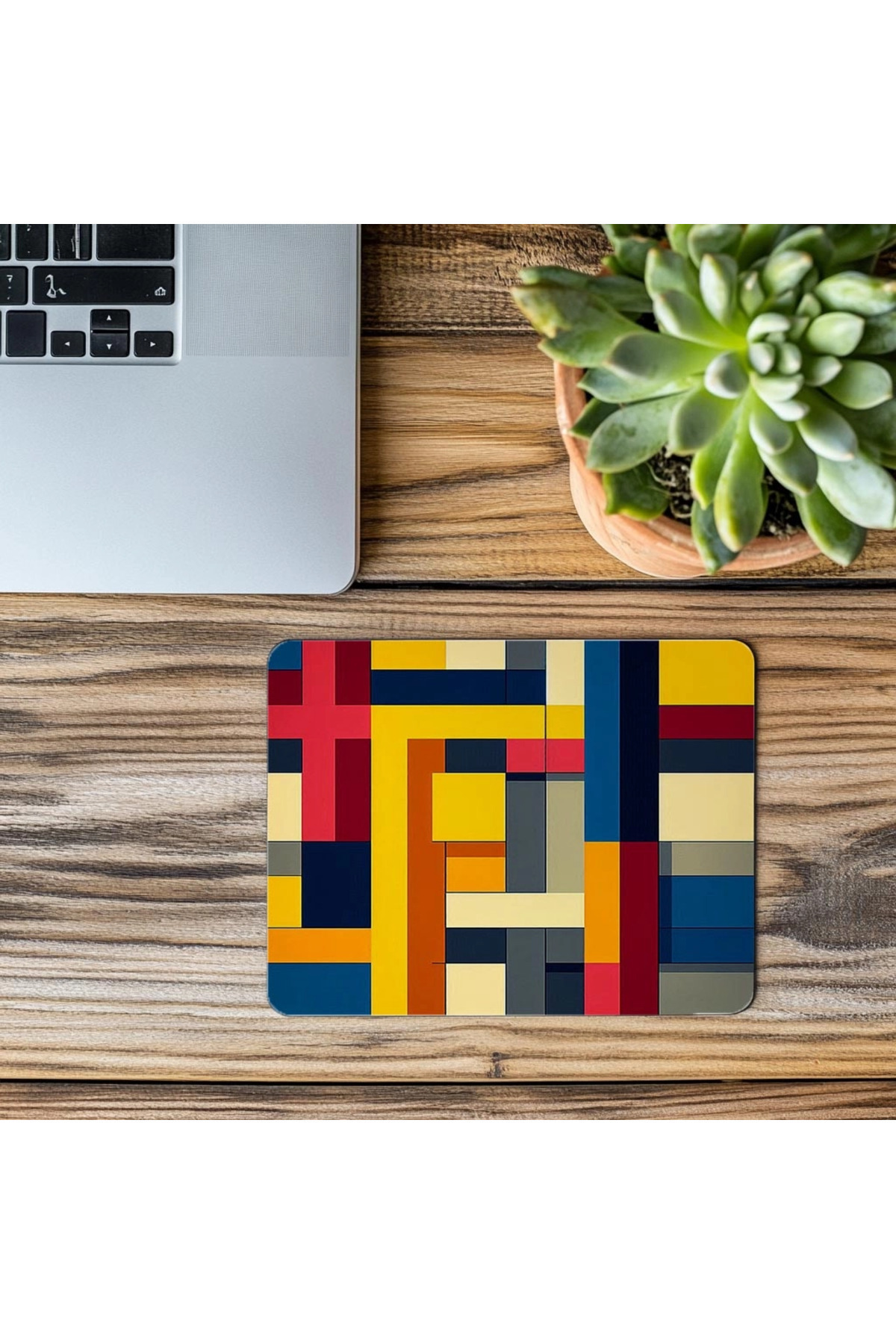 Luluyen-Linear Art on Matte Texture Mouse Pad - 19X23 cm 2 mm Rectangle Imported Printed Mouse Pad 3