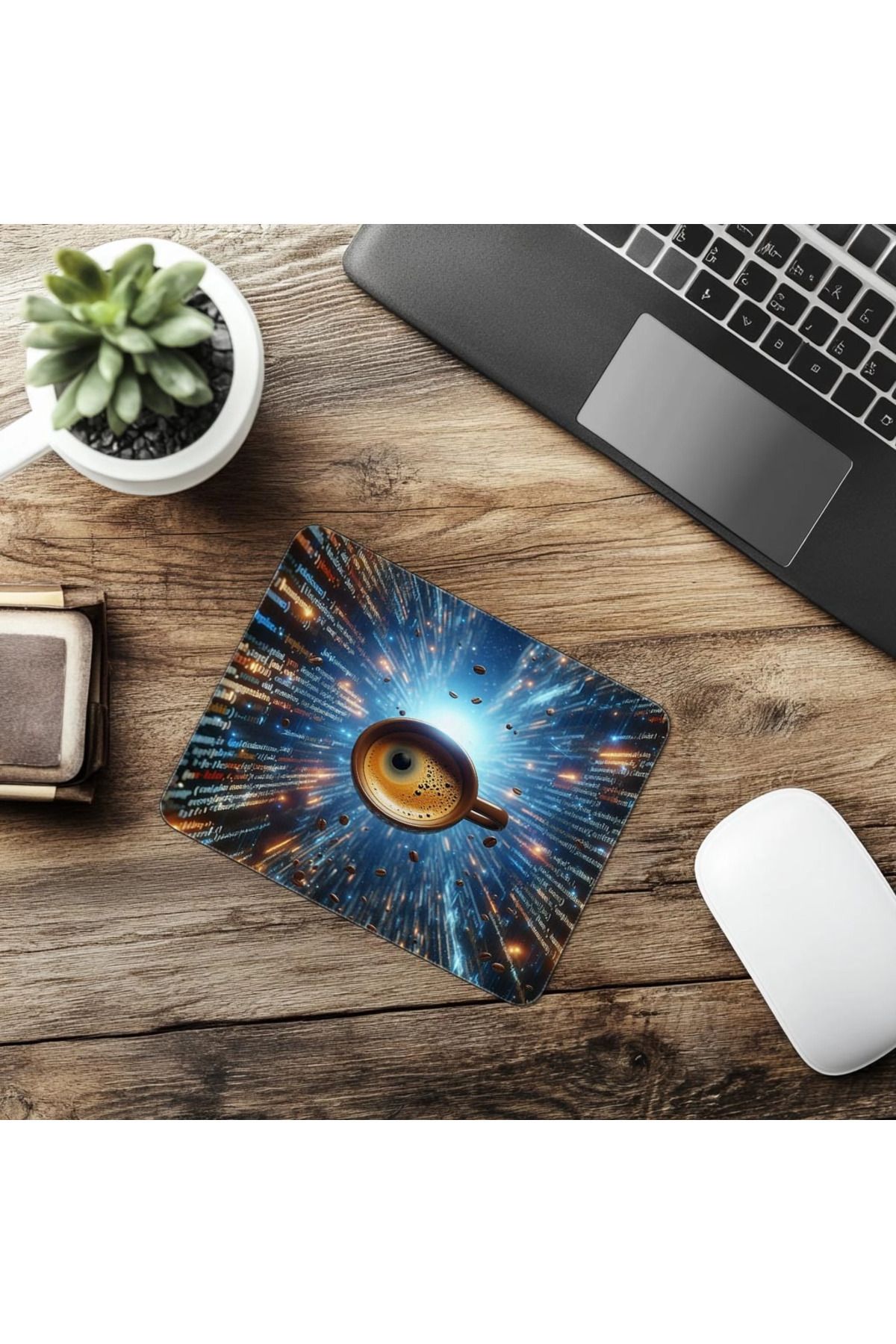 Luluyen-Mousepad Espresso plutitor cu cod Java - 19x23 cm 2 mm dreptunghiular importat imprimat mouse pad 6