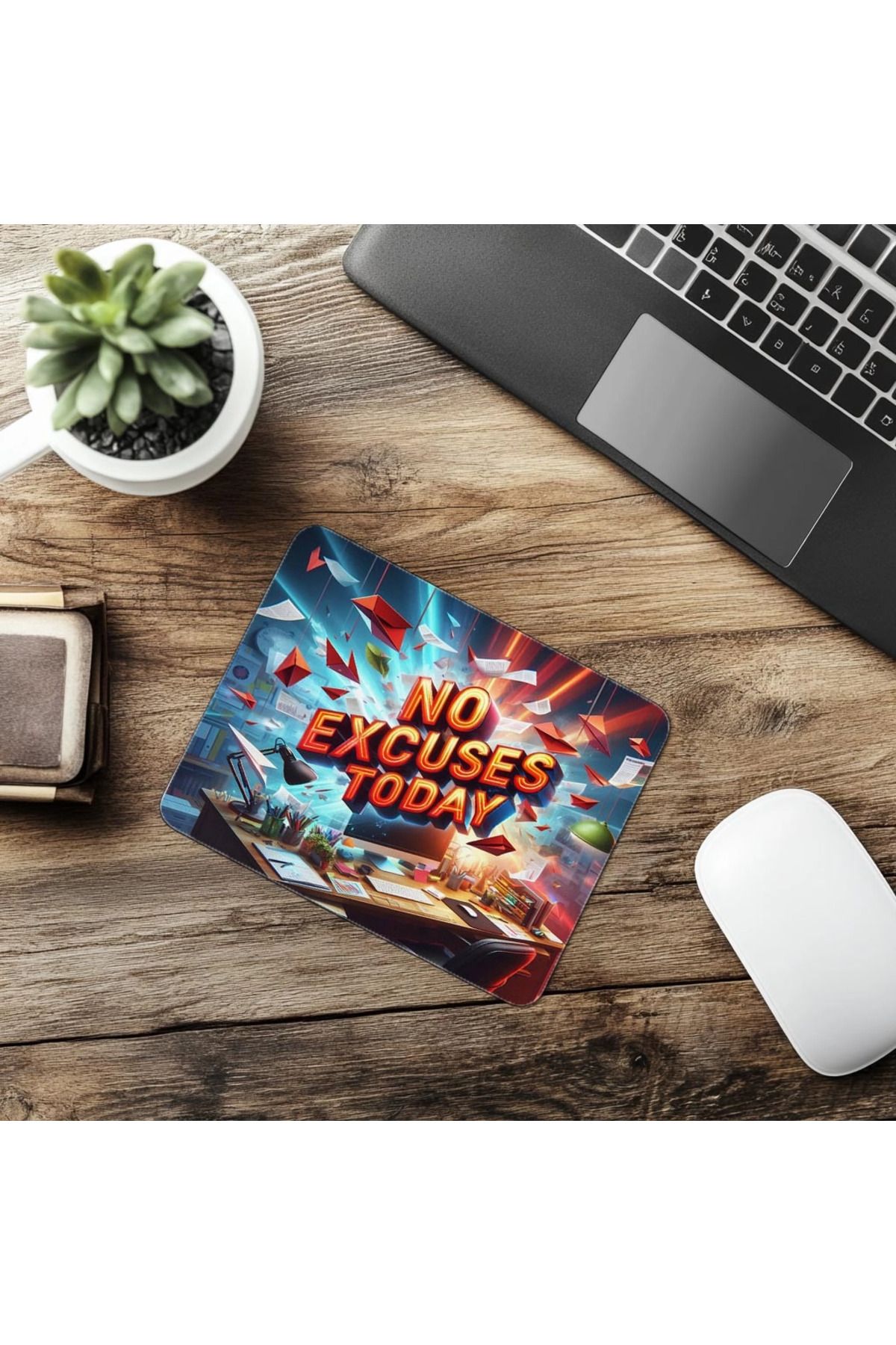 Luluyen-The Most Clear Message of the Day Mousepad – 3D Glossy Design - 19X23 cm 2 mm Rectangle Imported Printed Mouse Pad 6
