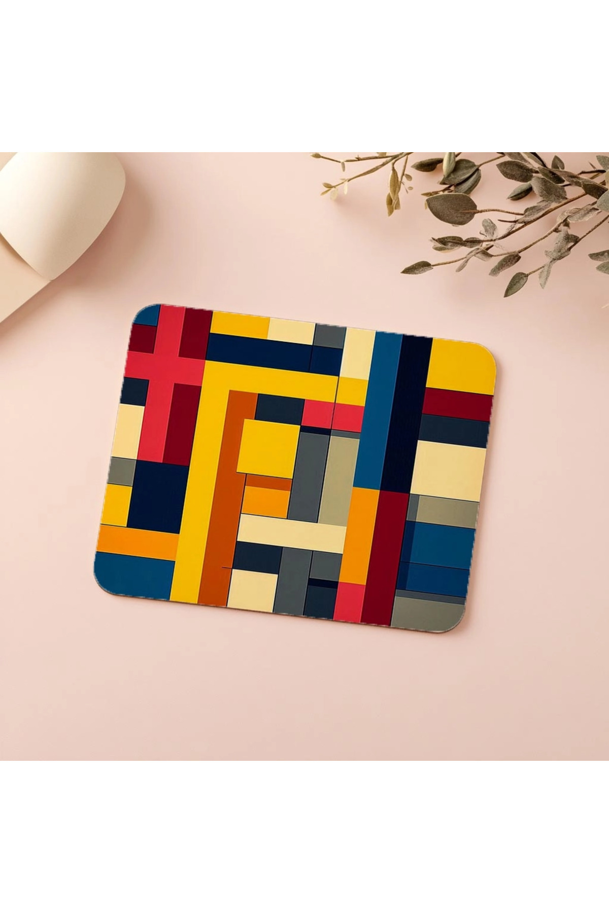 Luluyen-Linear Art on Matte Texture Mouse Pad - 19X23 cm 2 mm Rectangle Imported Printed Mouse Pad 5