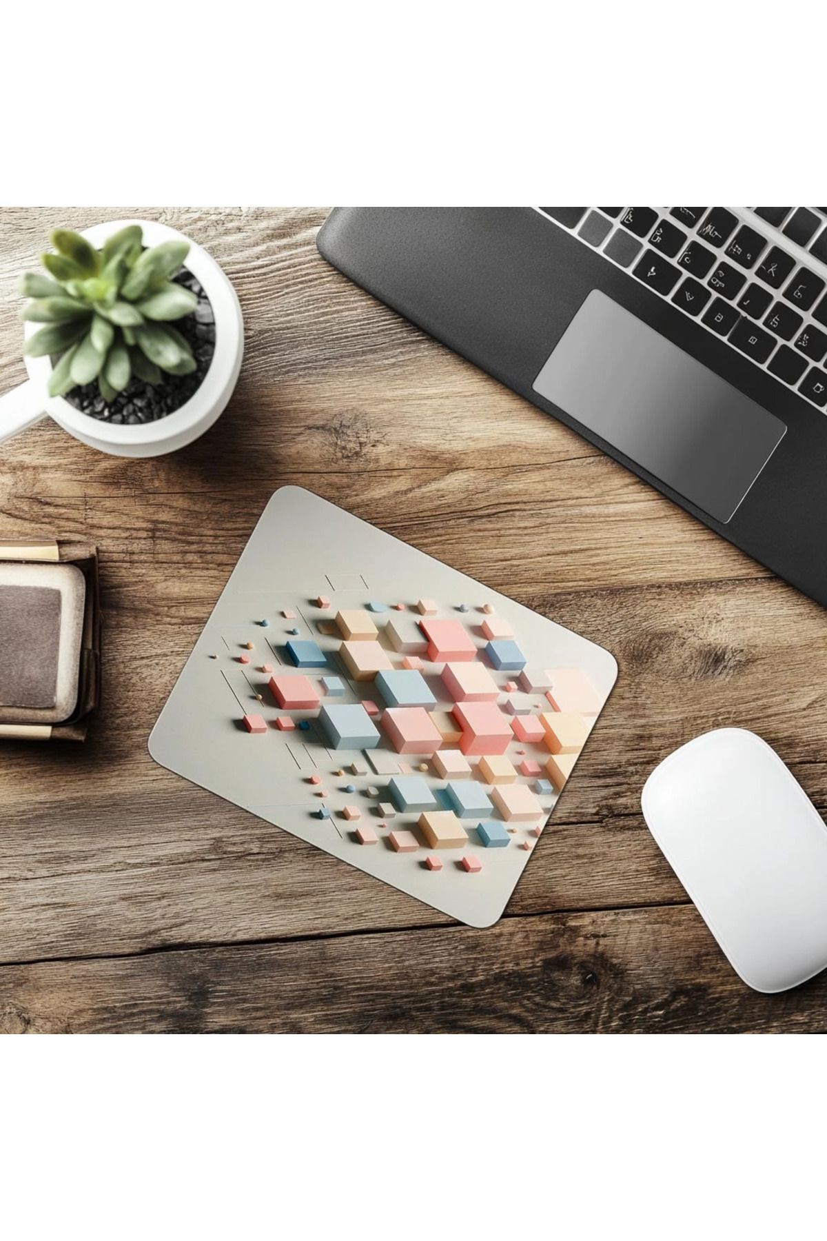 Luluyen-Simple and Cool Square Array Mouse Pad - 19X23 cm 2 mm Rectangle Imported Printed Mouse Pad 6