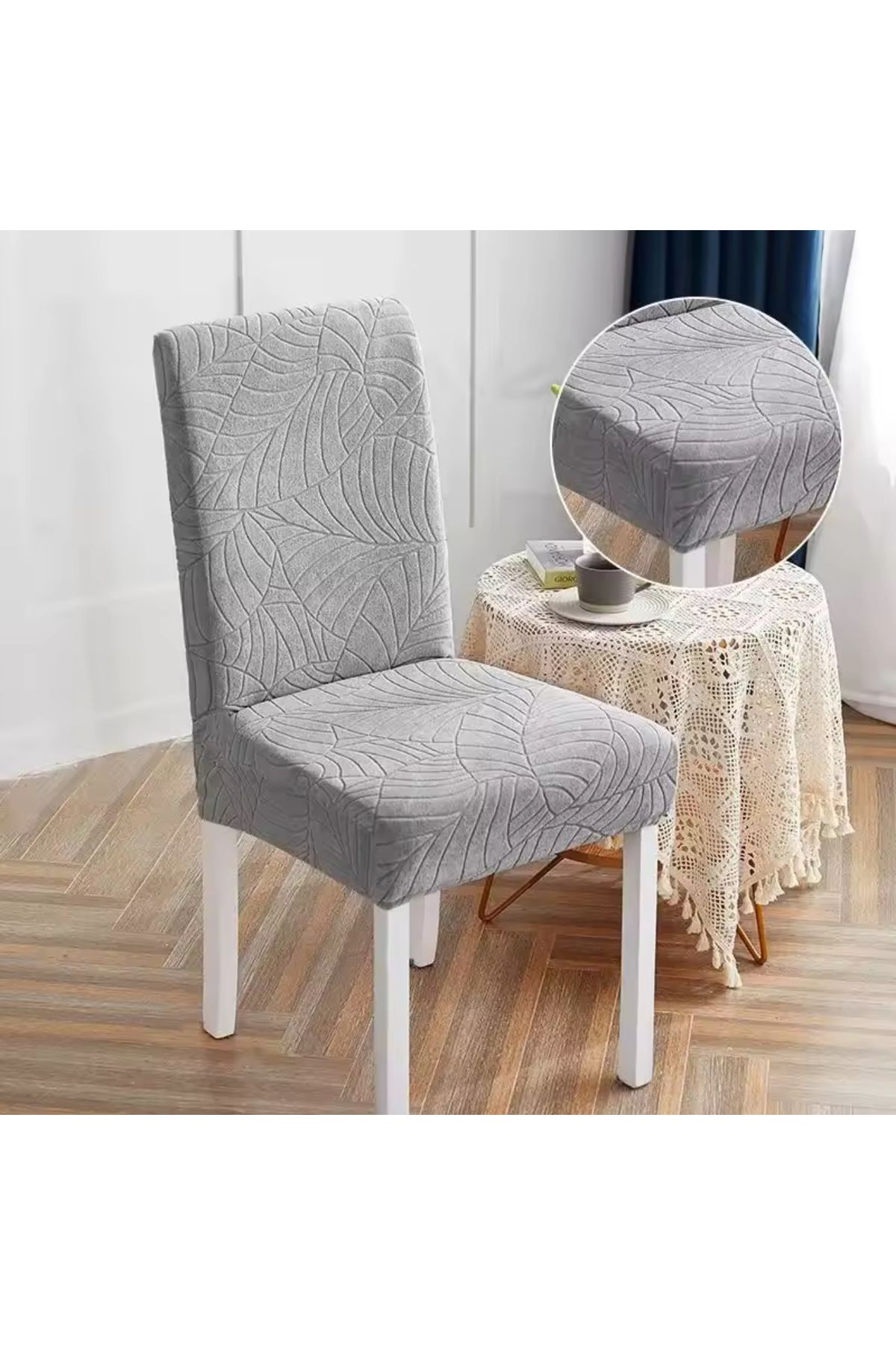 uzhanem-husa scaun cu model frunze husa scaun elastica 1buc 1