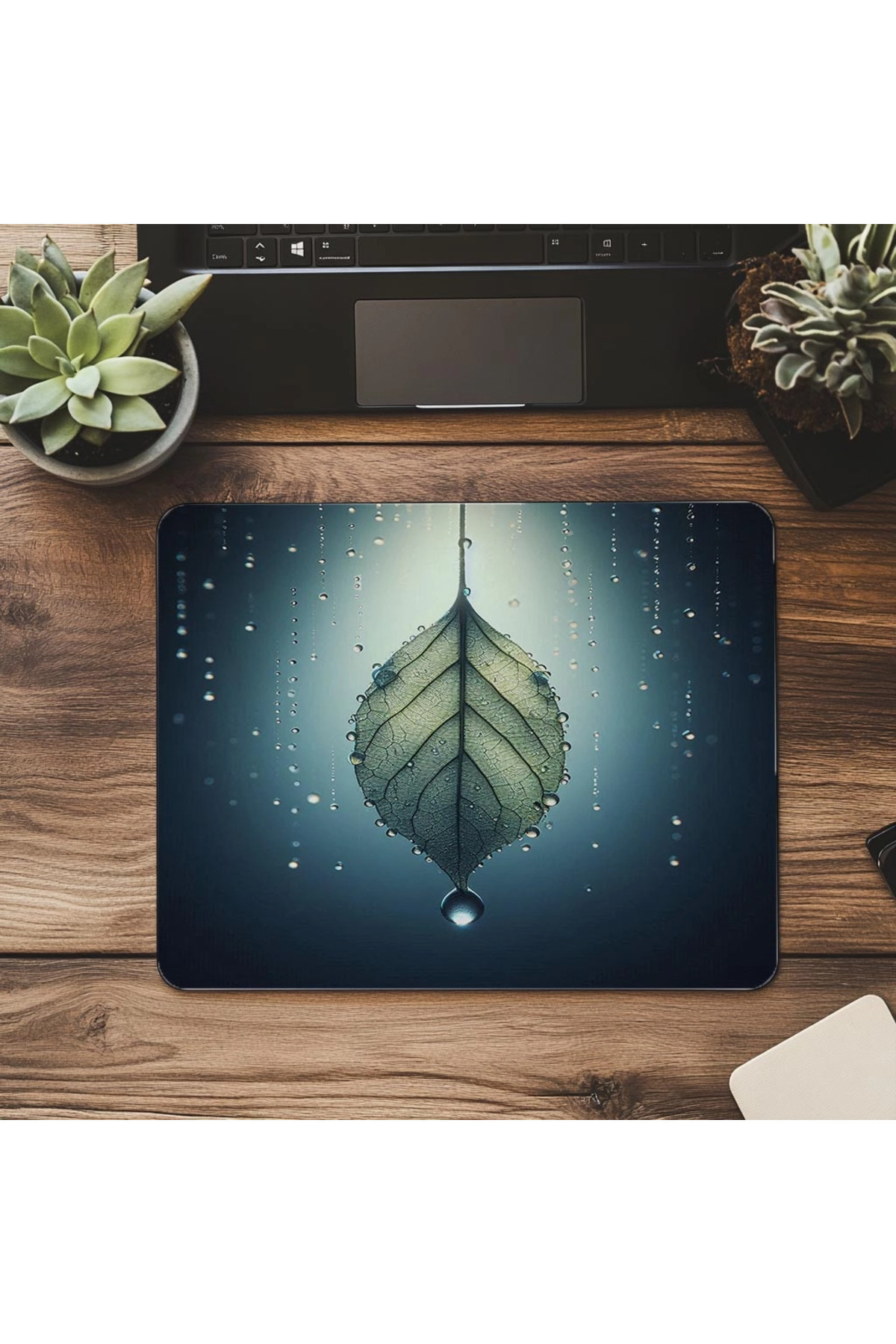 Luluyen-Macro Style Zen Drop Mousepad - 19X23 cm 2 mm Rectangle Imported Printed Mouse Pad 7