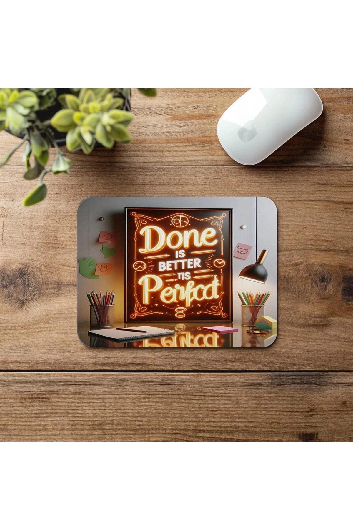 Luluyen-Finish Instead of Perfection! Mousepad Design - 19X23 cm 2 mm Rectangle Imported Printed Mouse Pad 4