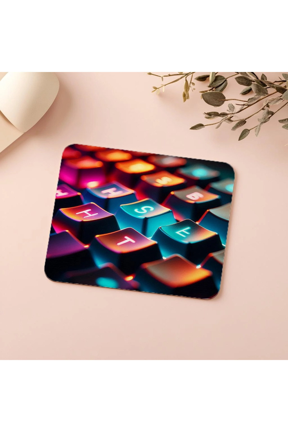 Luluyen-Hustle Themed Rgb Keyboard Mousepad - 19X23 cm 2 mm Rectangle Imported Printed Mouse Pad 5