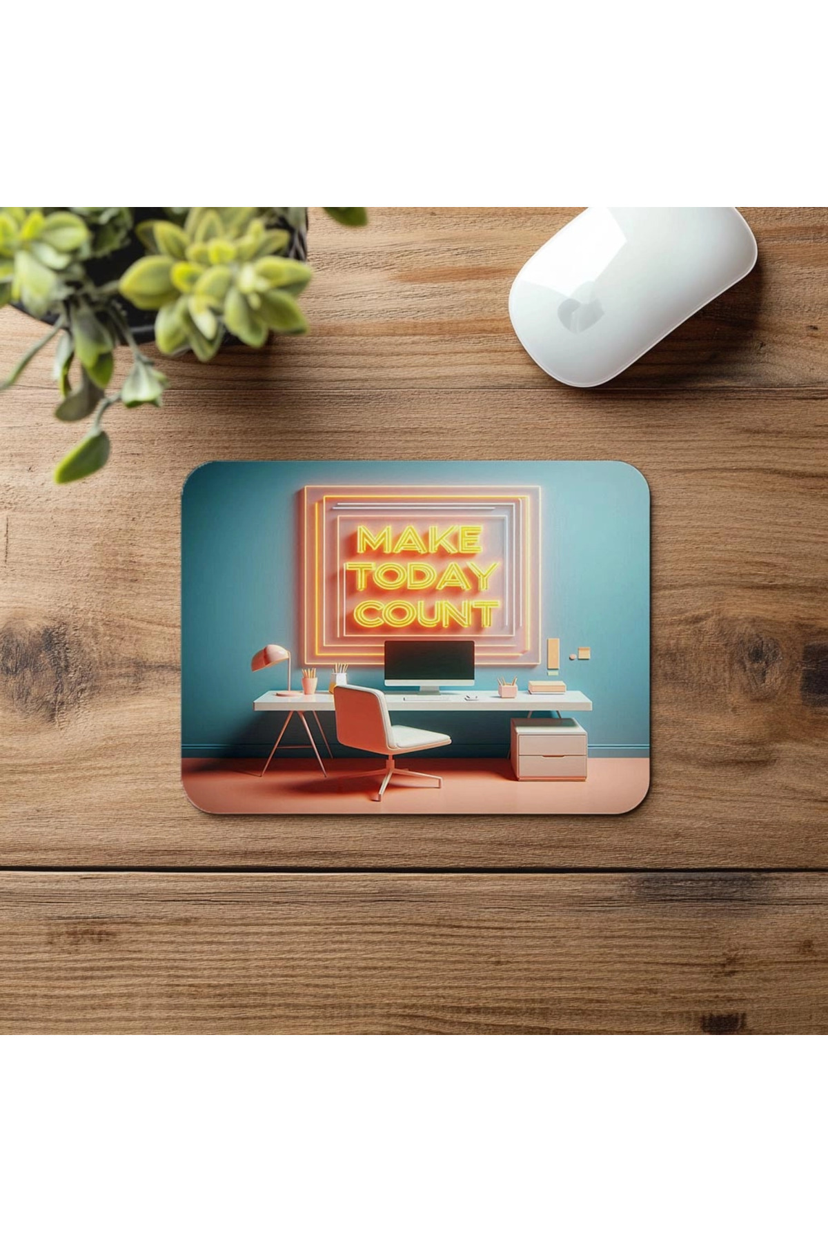 Luluyen-Inspired Design Mousepad – Make Today Count - 19X23 cm 2 mm Rectangle Imported Printed Mouse Pad 4