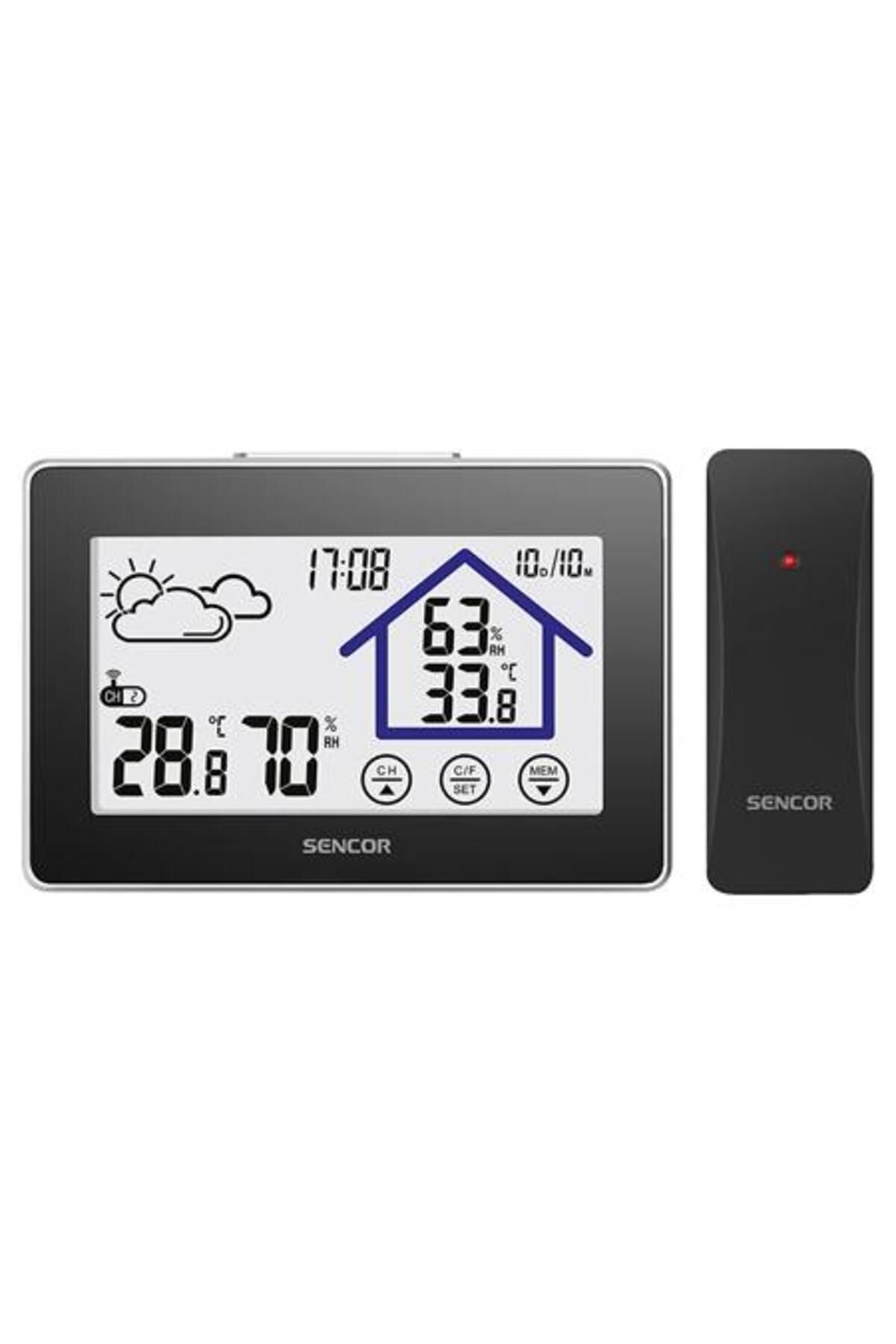Sencor-Stație meteo SWS 2999, afișaj LCD, măsurare temperatură și umiditate internă/externă 1