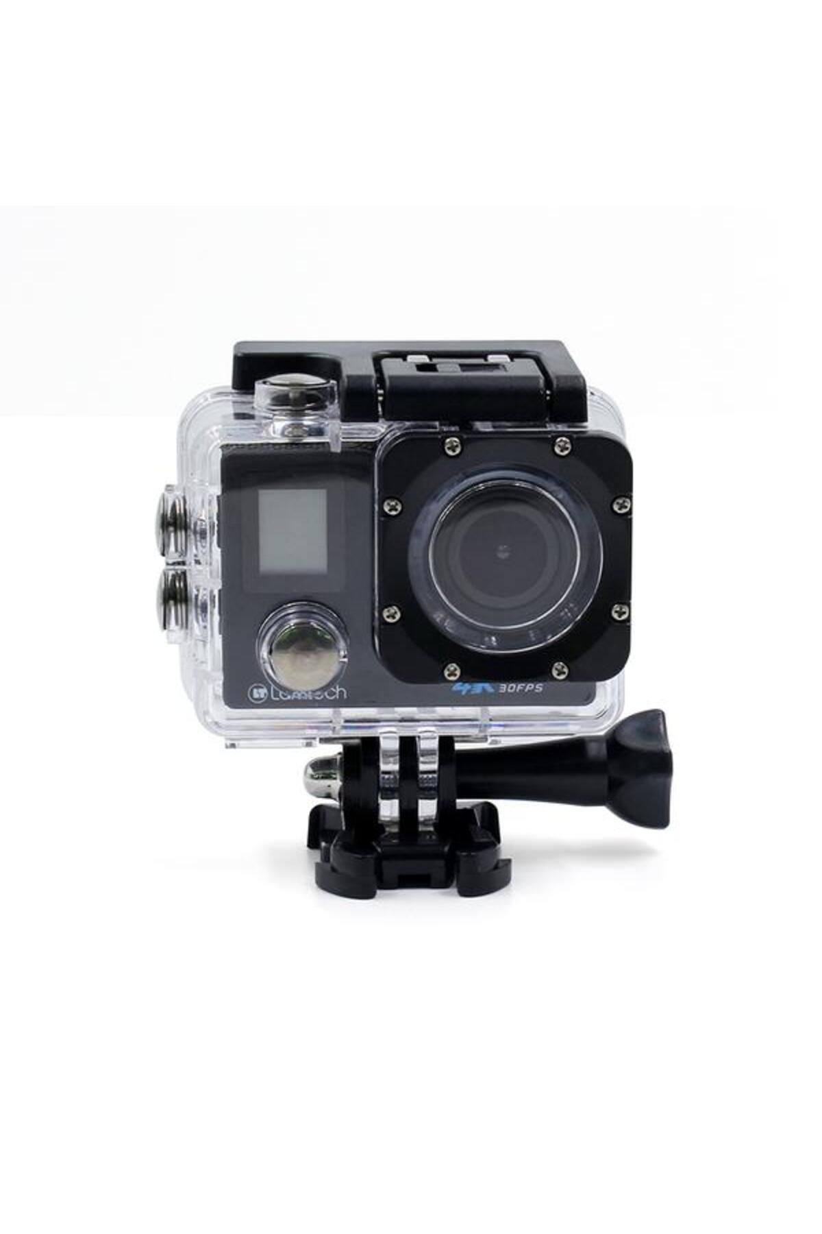 Lamtech-Cameră de acțiune LAM 021615 Duo, 4K, ecran TFT LCD dual 2 + LCD de stare 0.66, Wi-Fi (negru) 5