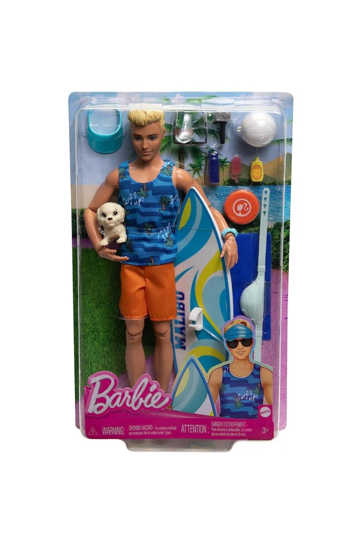 Barbie Ken Sörf Yapıyor Oyun Seti HPT50 fotoğrafı 5 (önizleme)