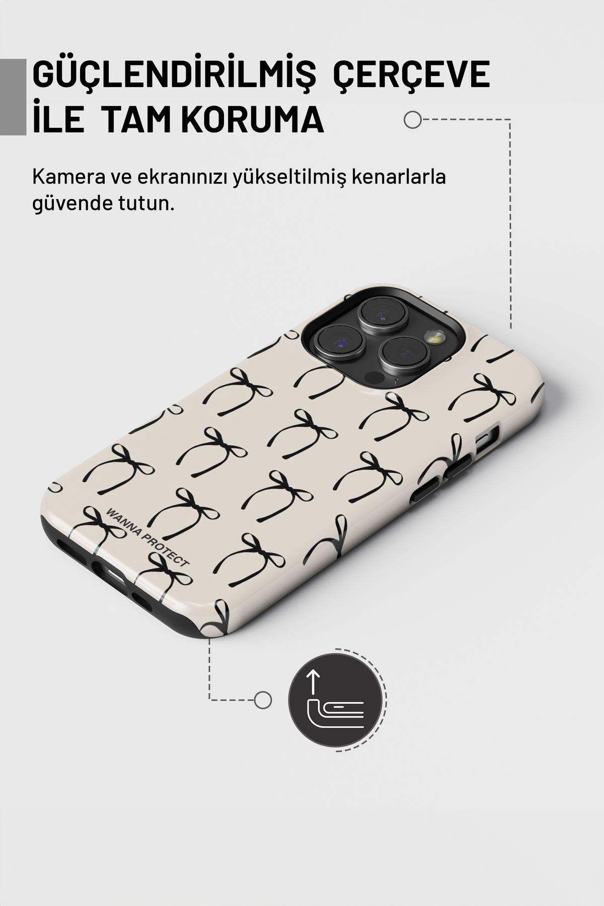 WANNA PROTECT-حافظة هاتف iPhone 15 Pro Max بطبقة مزدوجة ممتصة للصدمات ولامعة فائقة الجودة 5