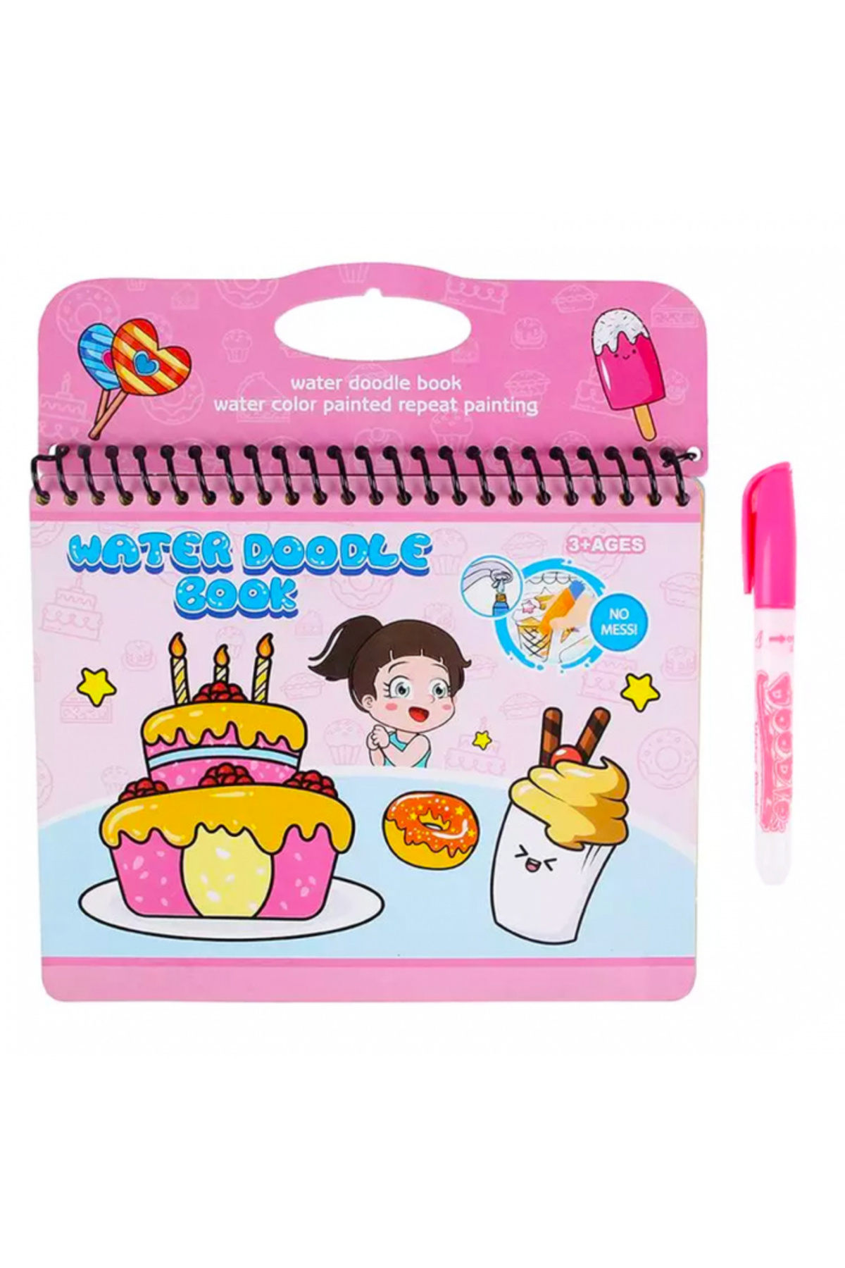 RCB-Magic Water Coloring Book, Reusable, Full of Vibrant Colors 1
