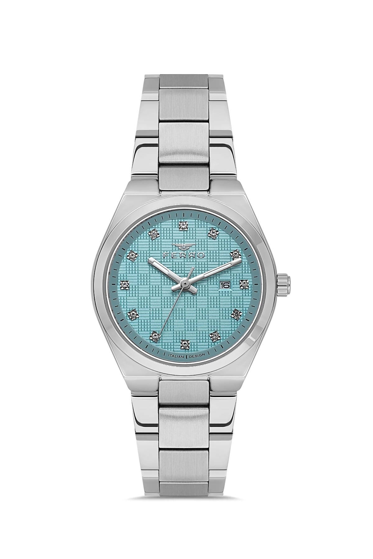 Silver Steel Band Women Wrist Watch FL21631A-A15 3ATM Waterproof 2 Year Warranty Gift Package