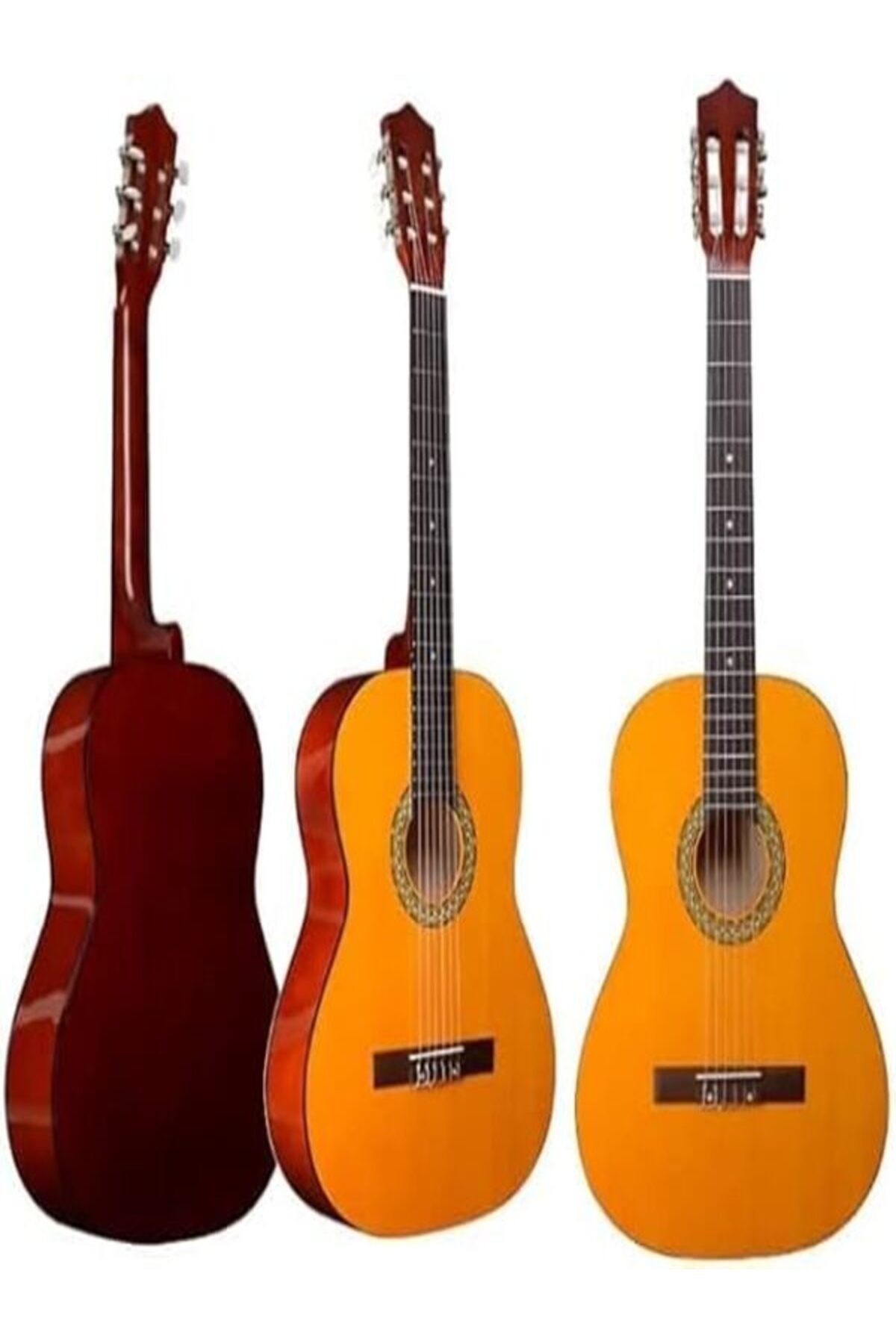 MegArya-38-Inch Classical Guitar with Nylon Strings - Yellow Natural 1