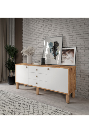 Afilli Bohem Konsol 3 Çekmeceli 2 Kapaklıtamamı Mdf