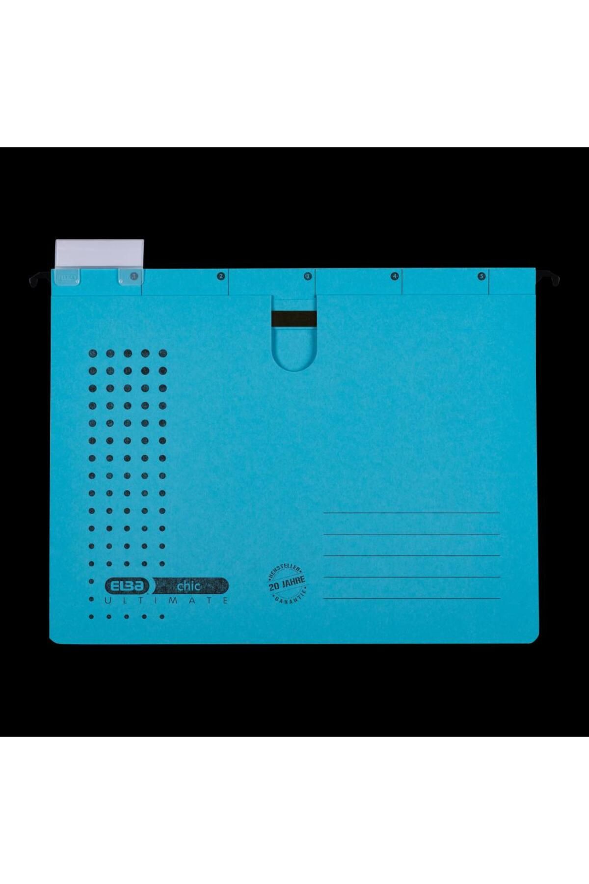 ELBA-Ultimate Hanging Folder with Fastener A4, 240gsm Cardboard, 200-Sheet Capacity, Blue Color 1