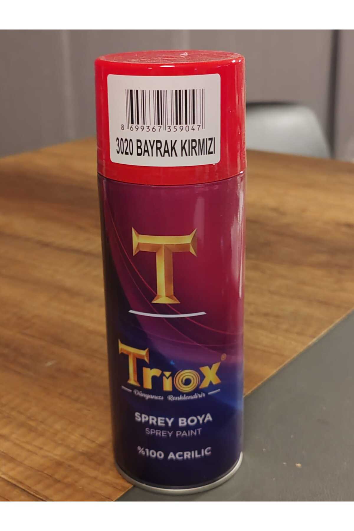 TRİOX SPREY BOYA BAYRAK KIRMIZI 400 ML RAL 3020