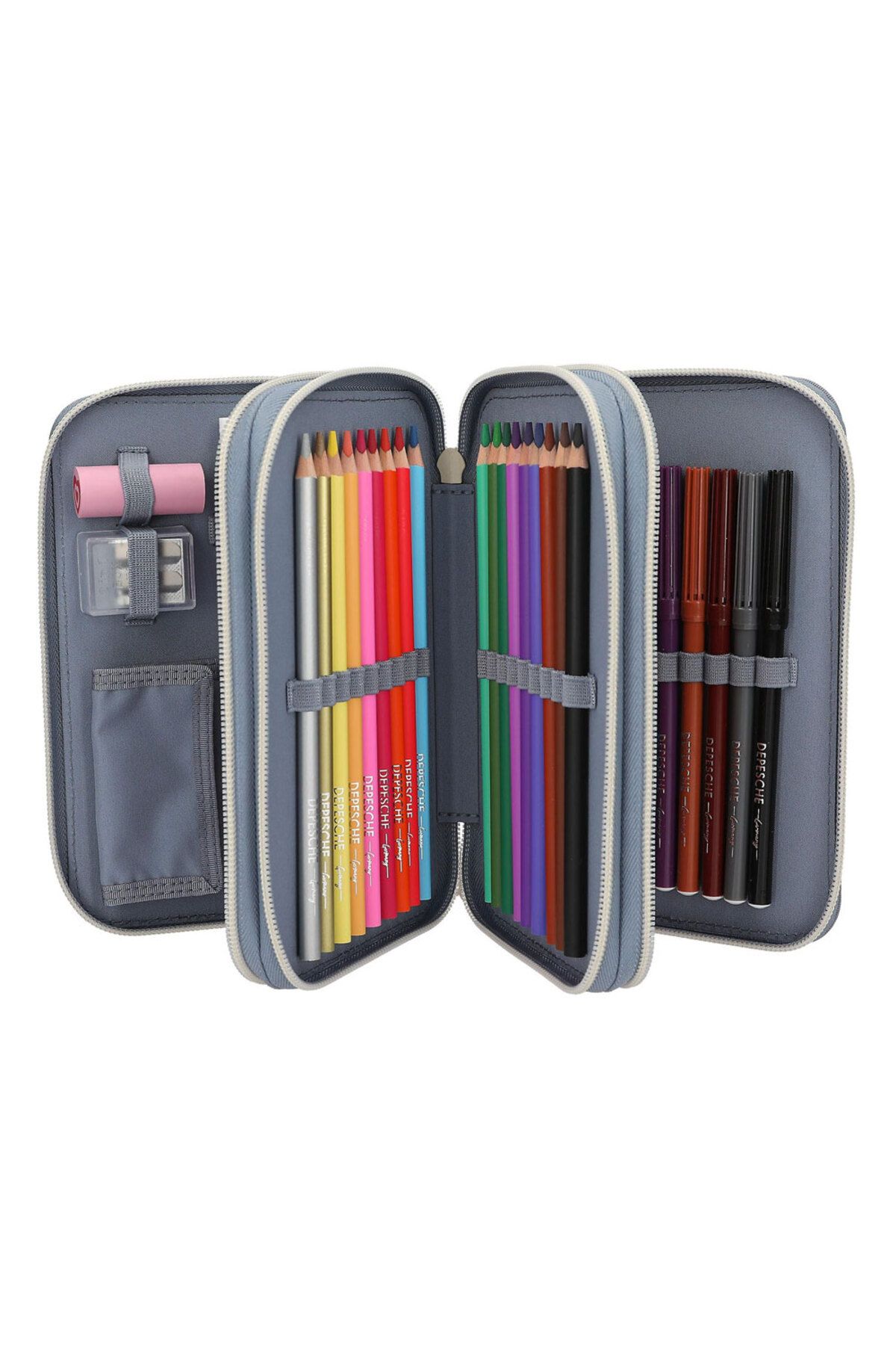 Top Model-Topmodel Cat Love 3-Layer Pencil Bag with Inside Filled 13271 3