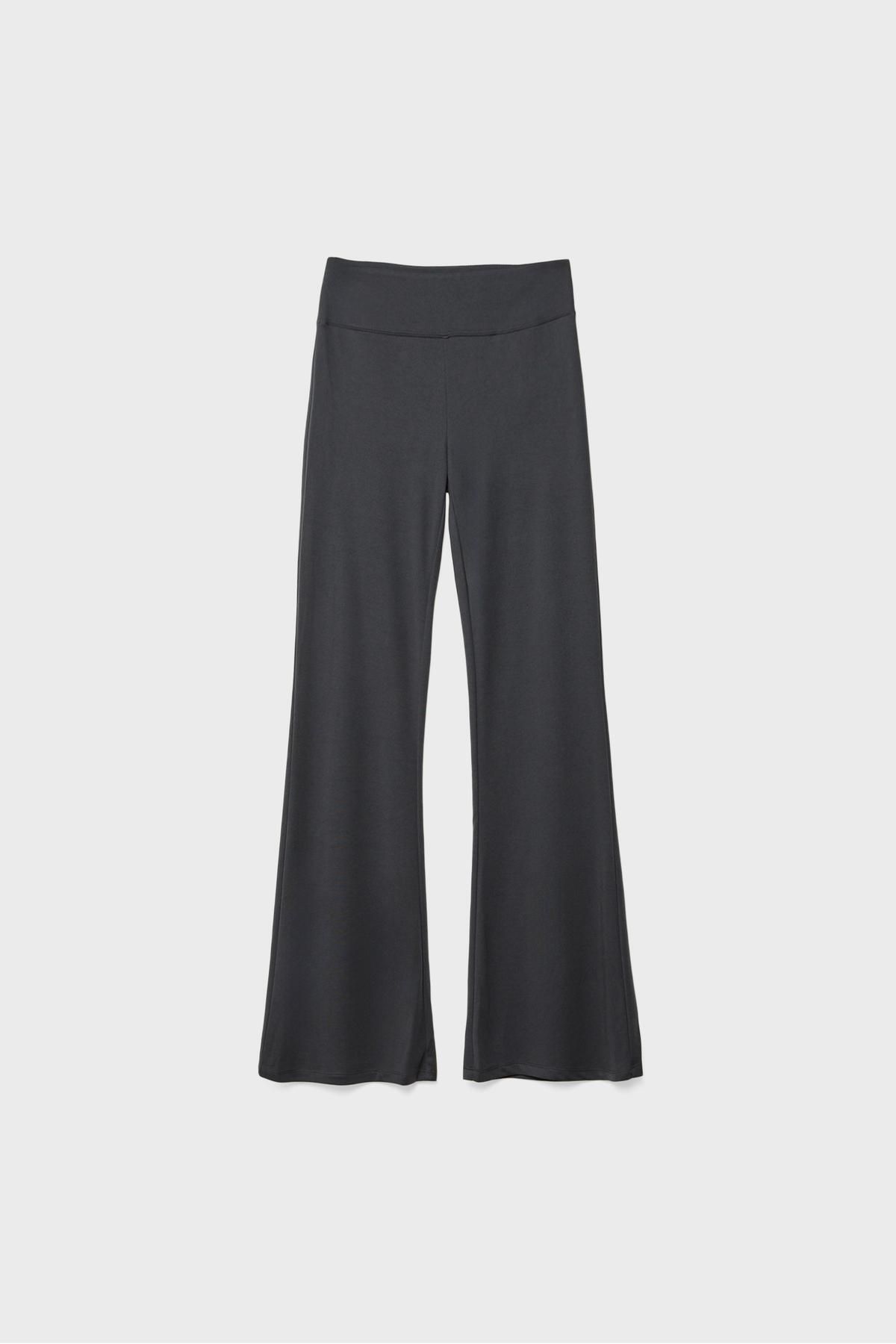 Stradivarius-Soft modal bell bottom trousers 5