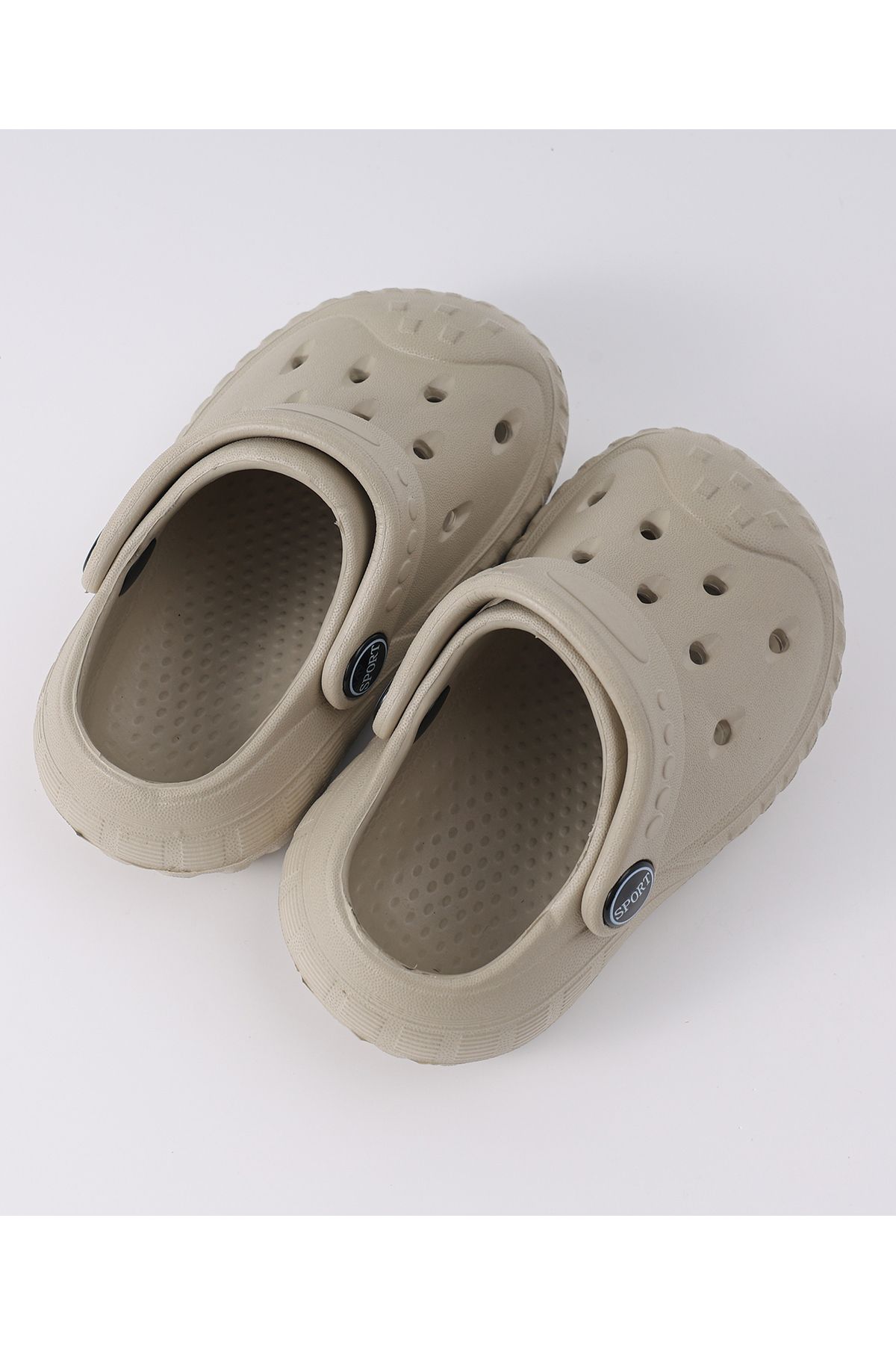 SAPS-Solid Clogs with Backstraps - Grey 4