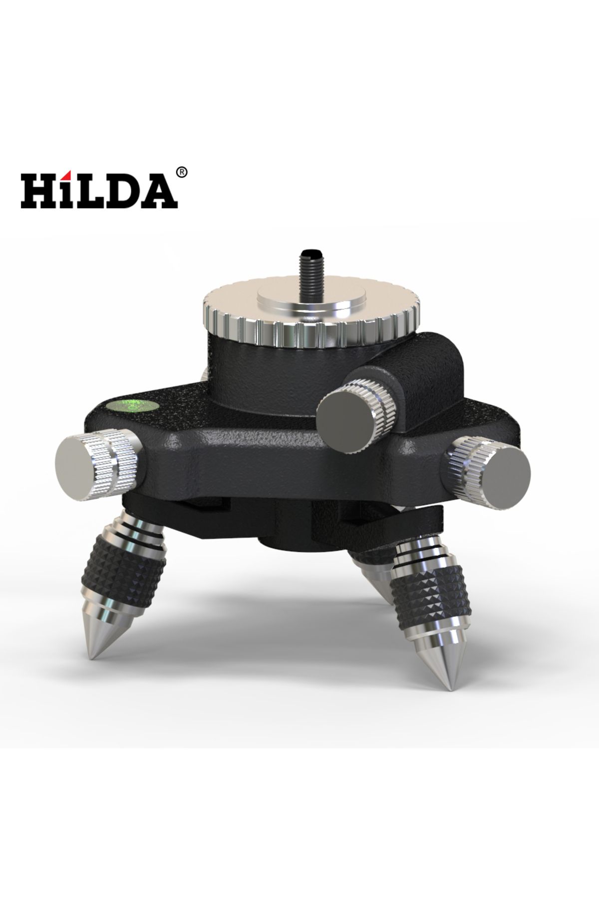 Hilda-قاعدة حامل ثلاثي القوائم 1/4 بوصة واجهة حامل ثلاثي القوائم قابل للتعديل الدقيق لمستوى الليزر 8