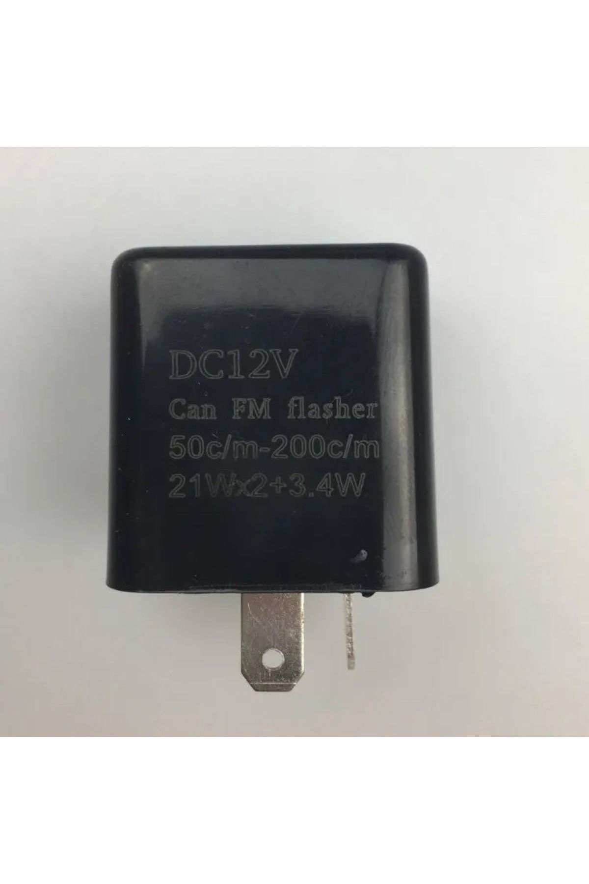 Choice-black 1pc Motorcycle LED Flasher Relay 2Pin Adjustable Frequency of Turn Signal Flasher Square Flash 1