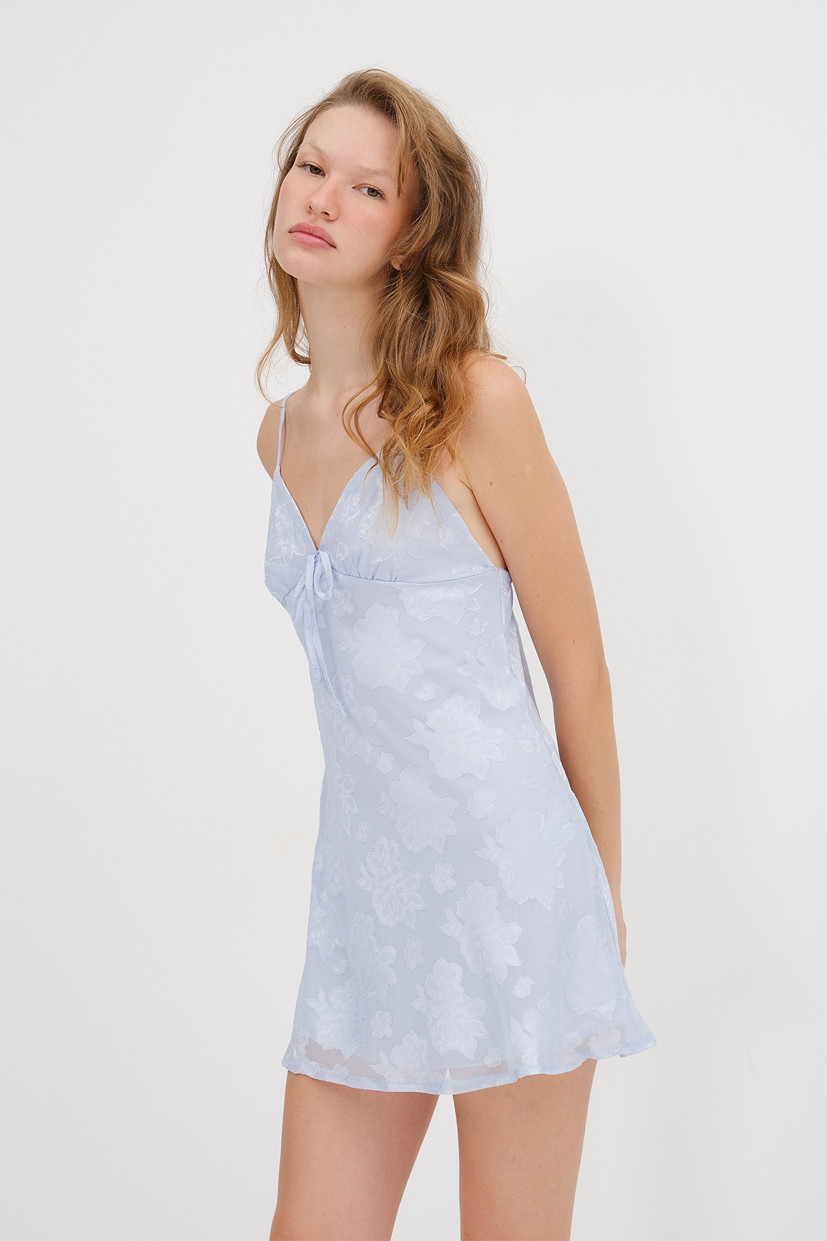 Addax-Mini Dress with Adjustable Rope Strap E17441 2