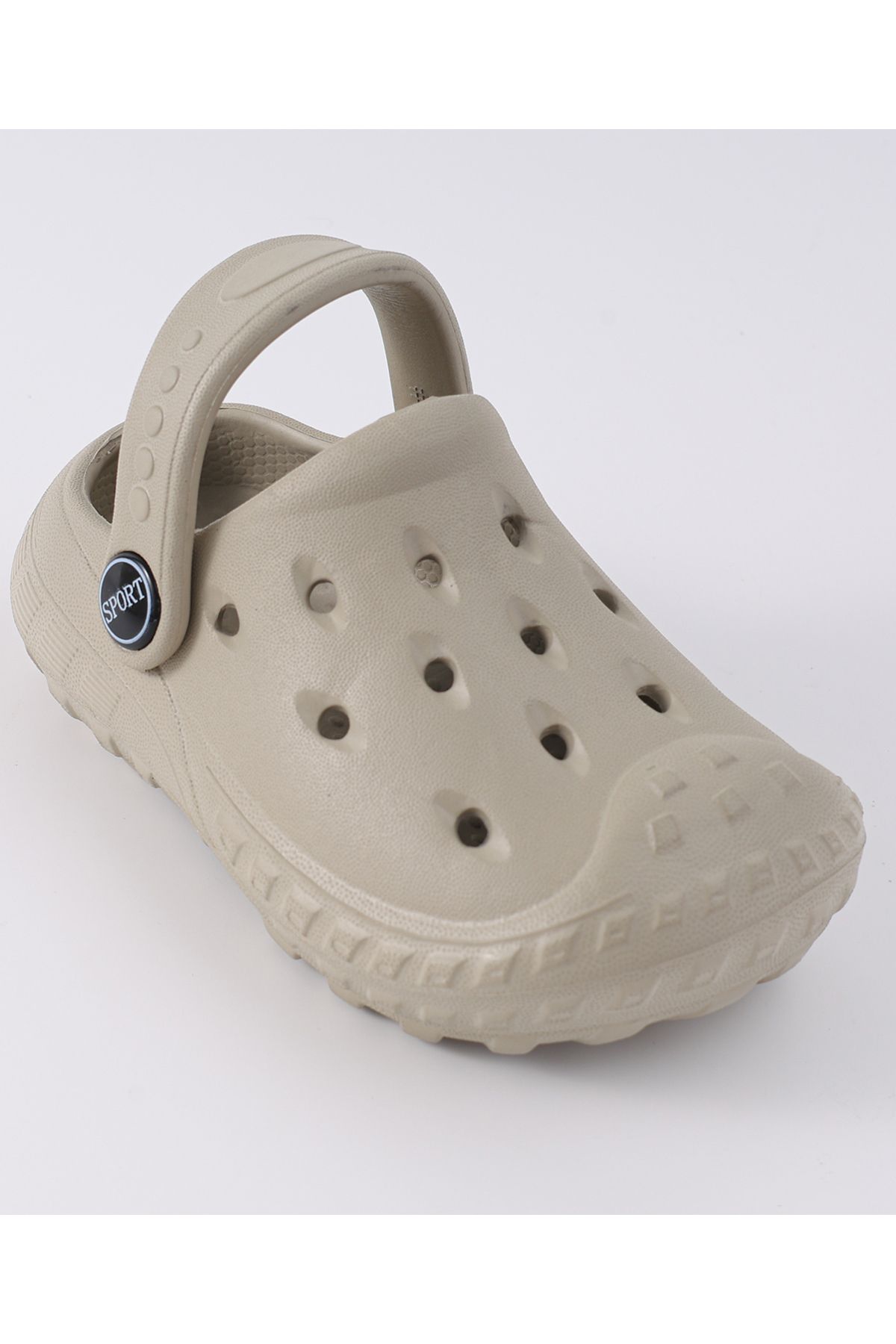 SAPS-Solid Clogs with Backstraps - Grey 7