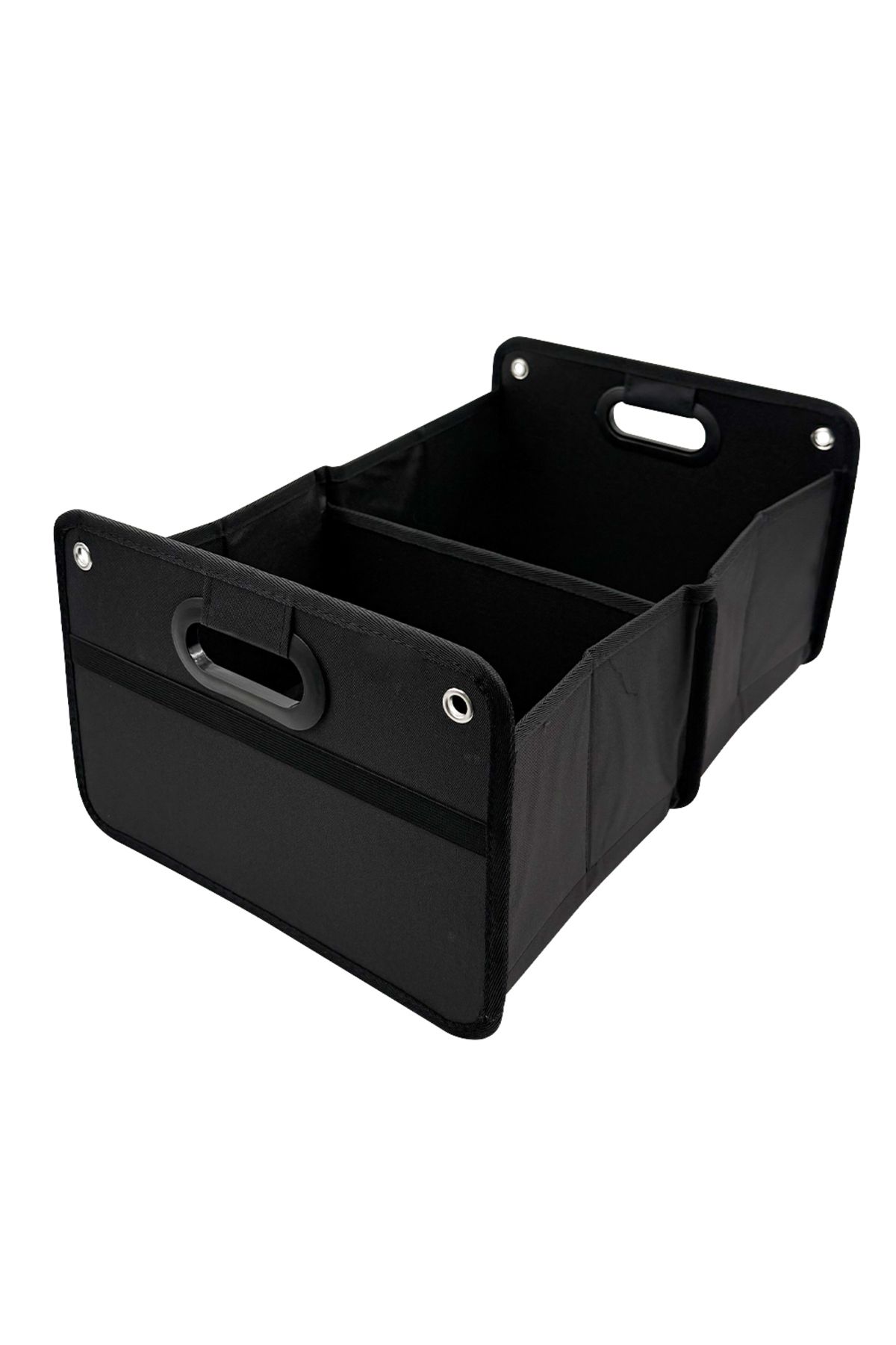 Choice-black 1pc Black 300D Polyester Foldable Car Trunk Organizer, Collapsible Storage Box with Handle & M 1