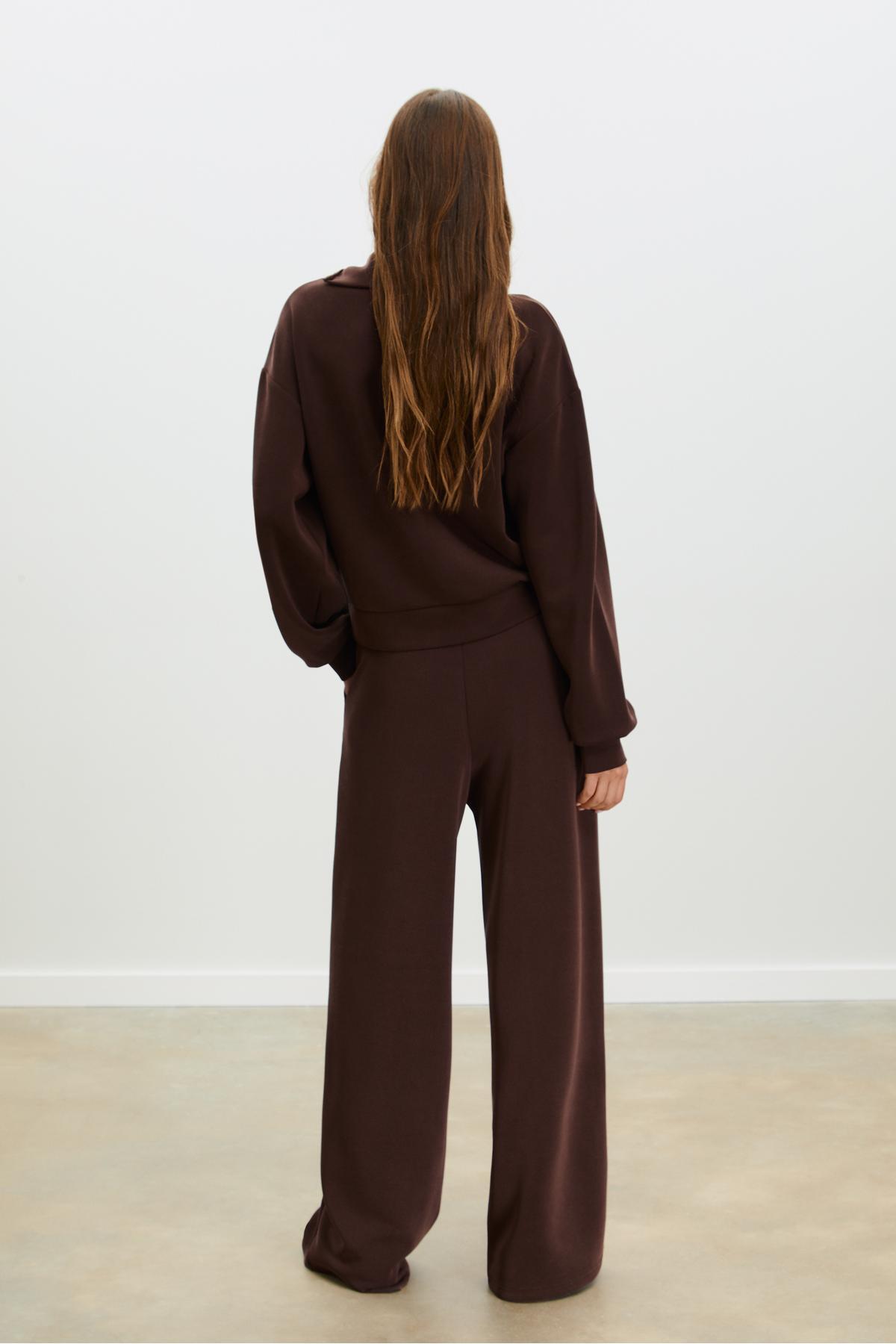 Stradivarius  Yumuşak Dokulu Yan Fermuarlı Sweatshirt - Görsel 5