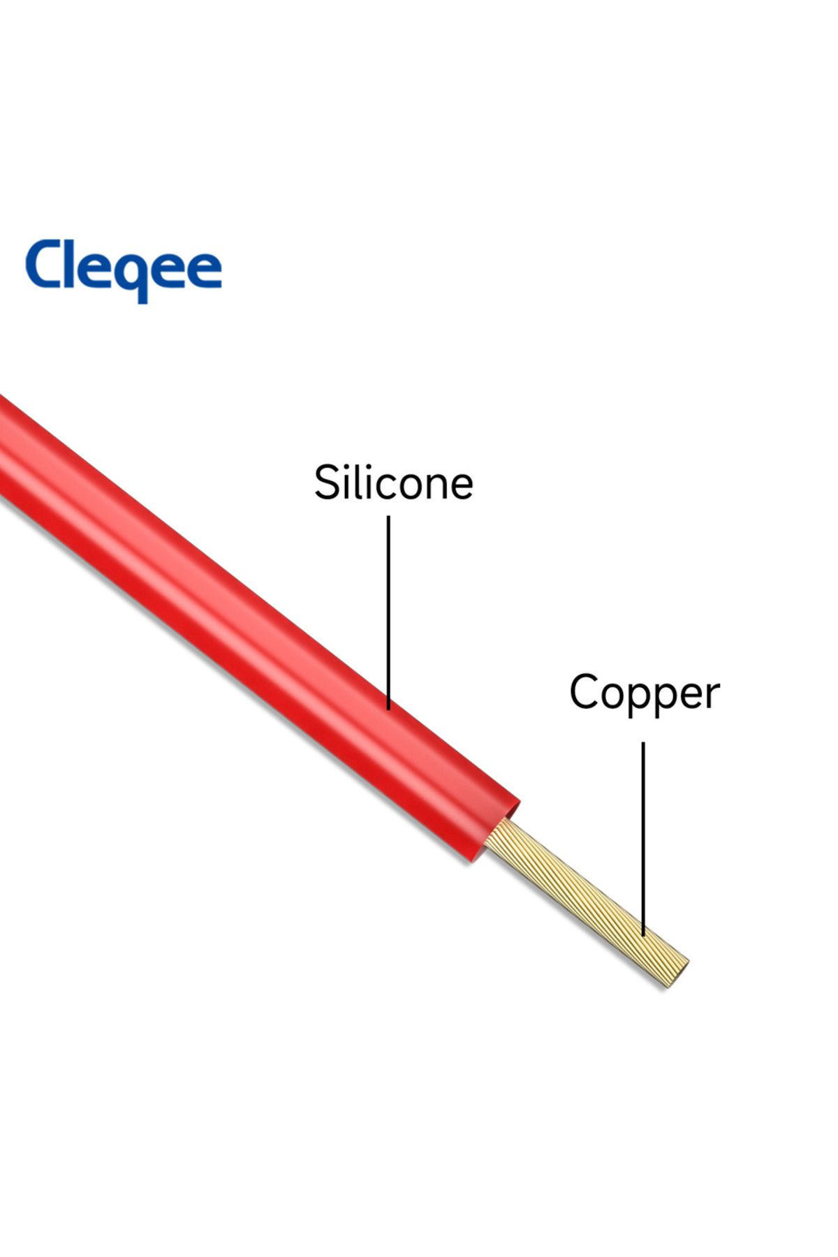 Choice-مجموعة أسلاك اختبار السيليكون من Cleqee CKT011 مع مشبك تمساح وشوكة اختبار خلفية... 4
